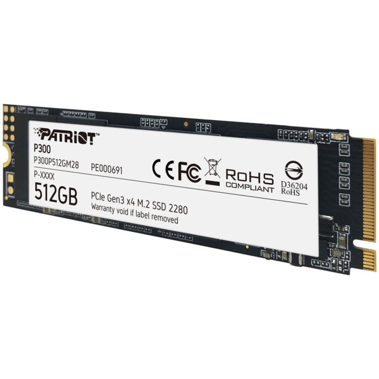 Patriot Memory P300 512 GB PCIe 3.0 X4 NVMe 1.3 M.2 2280
