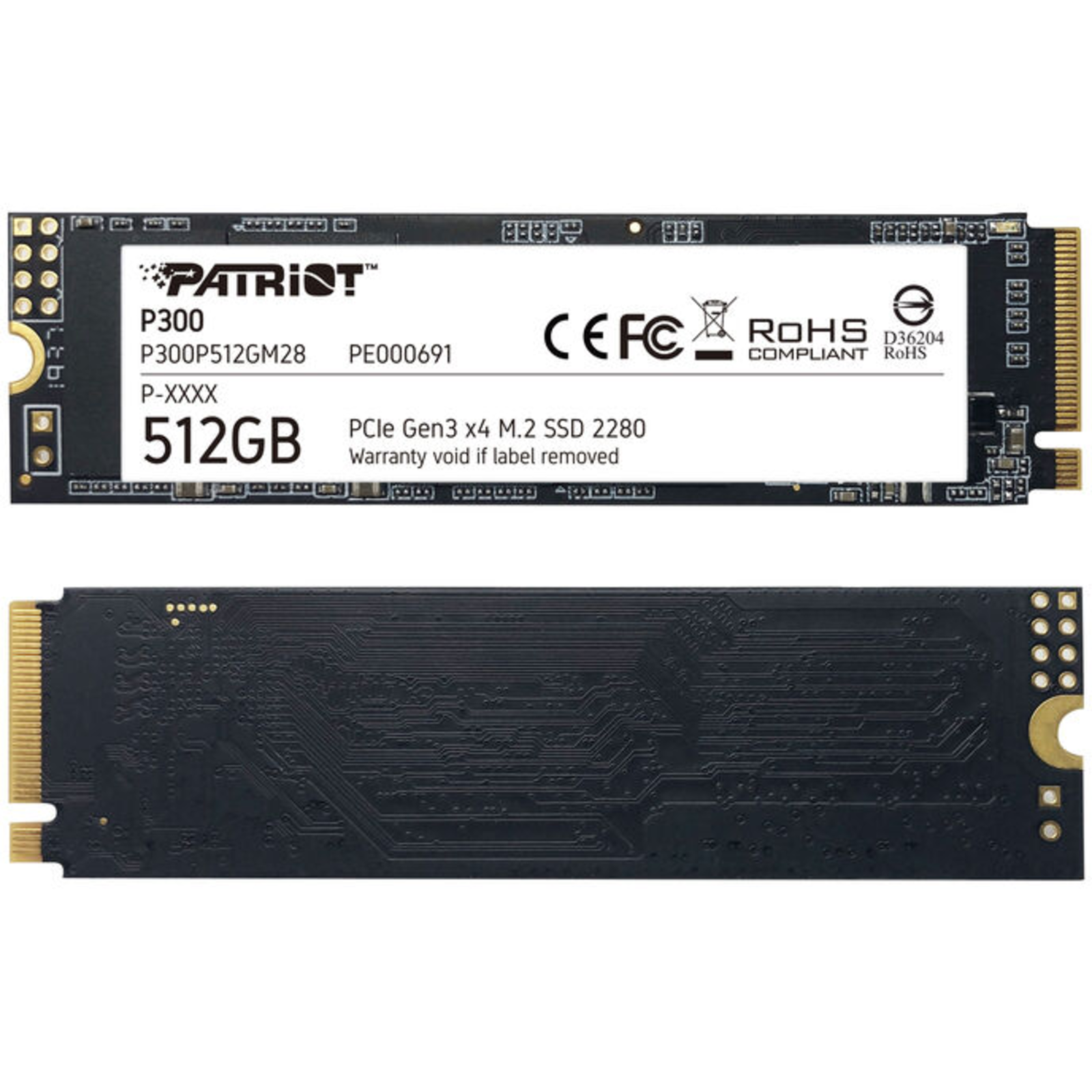 Patriot Memory P300 512 GB PCIe 3.0 X4 NVMe 1.3 M.2 2280