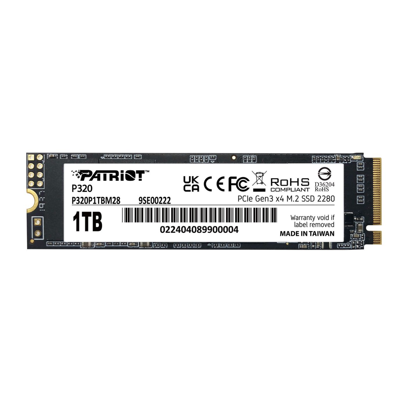 Patriot Memory SSD 1TB M.2 P320 PCIe 3.0 NVMe 3000 2200 PE998