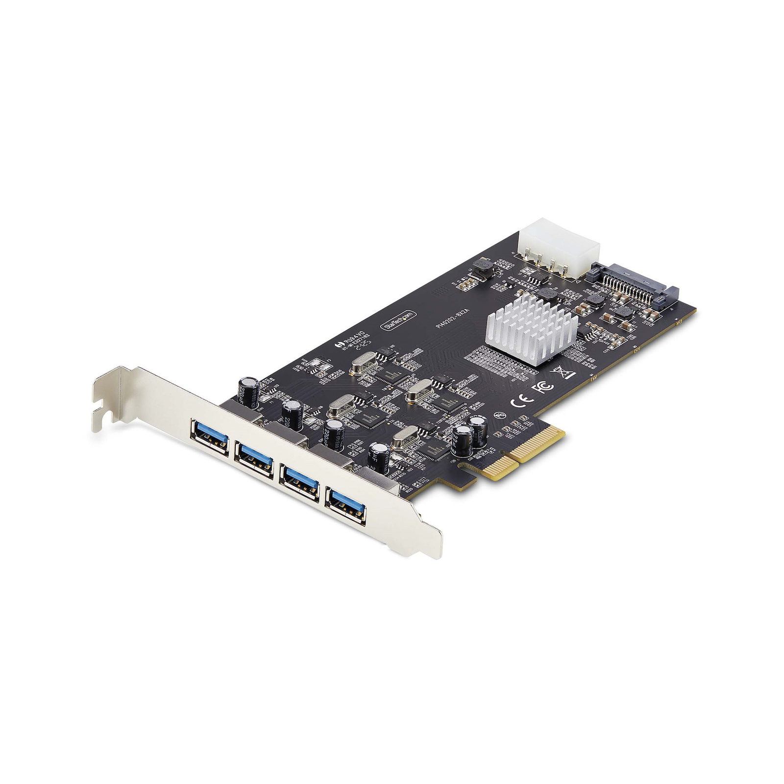 StarTech.com 4-Port USB-A PCIe Card USB 3.2 5Gbps 4x USB Controllers USB Adapter PCIe 2.0 X4 USB 3.2