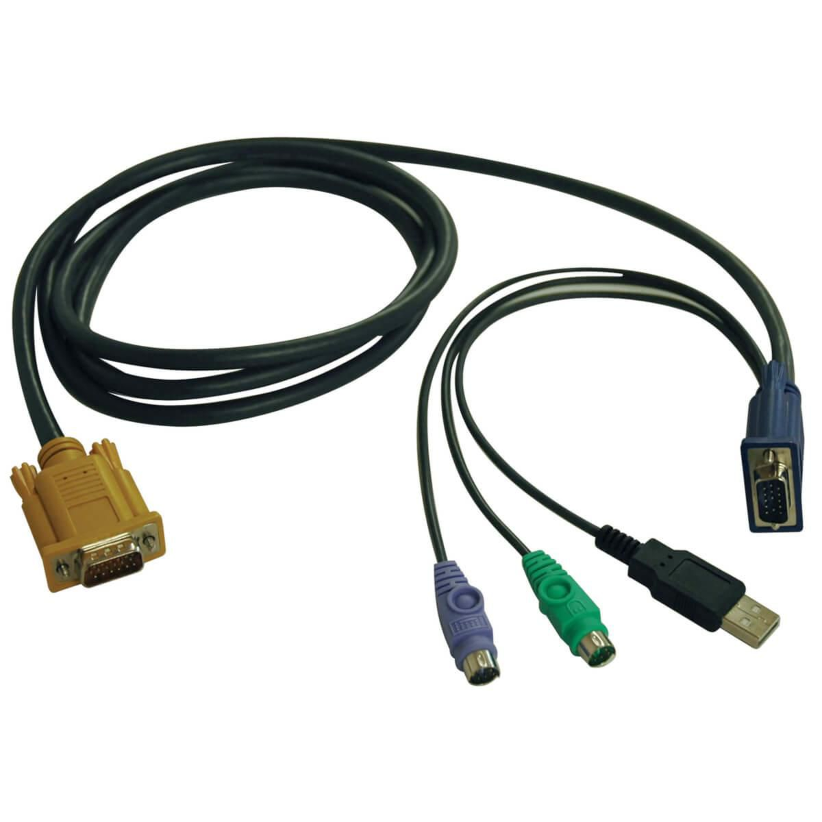 EATON TRIPPLITE USB/PS2 COMBO CABLE NETDIRECTOR KVM SWITCHES B020-U08/U16 AND B022-U16 6 FT. 1.83M
