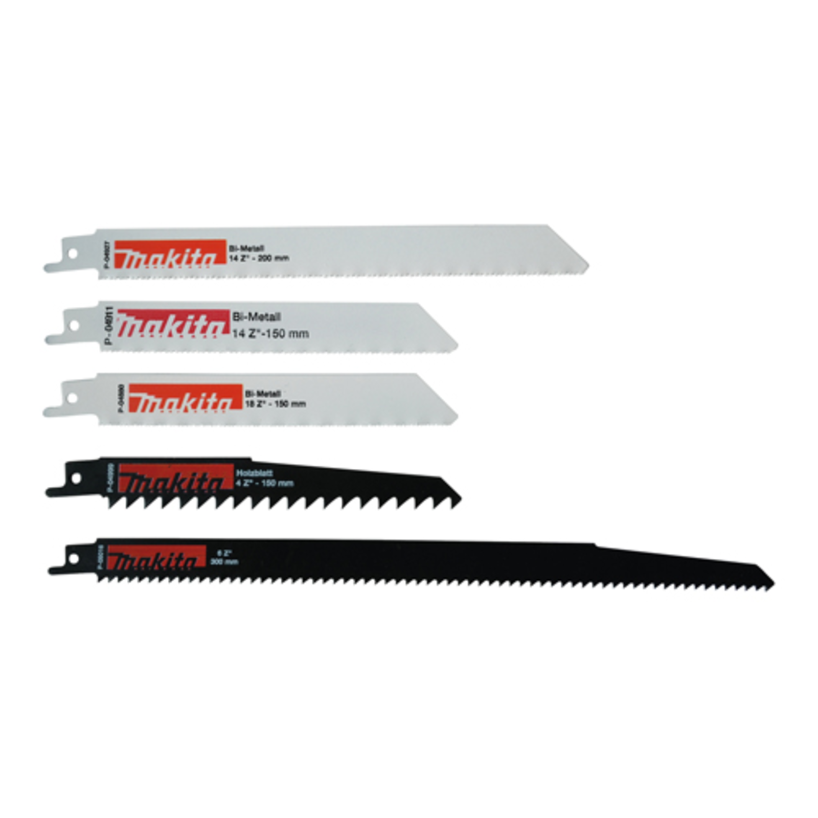 Makita Saw Blade Set for Wood Structural Steel 5 Pieces
