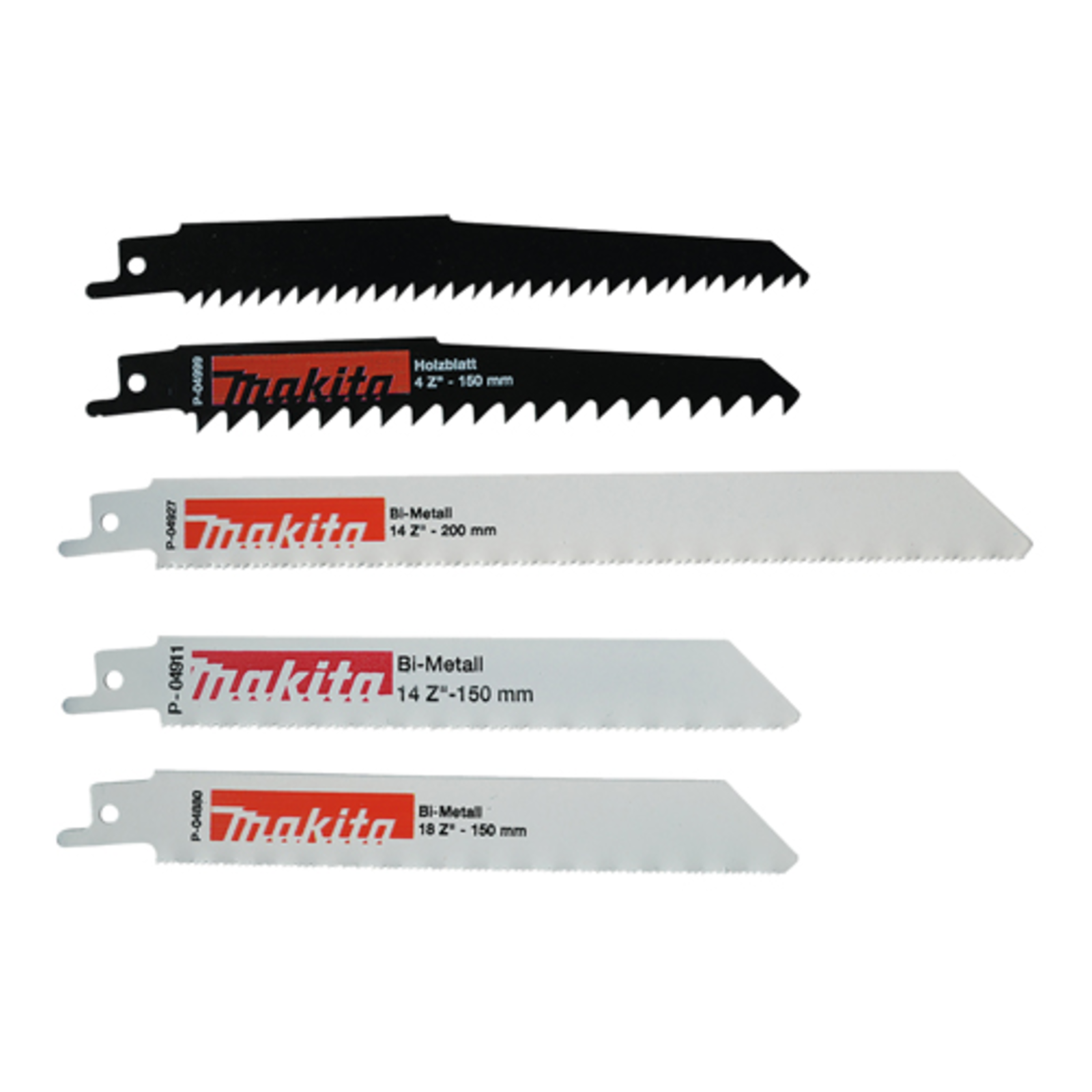 Makita Reciprocating Saw Blade Set for Wood Metal