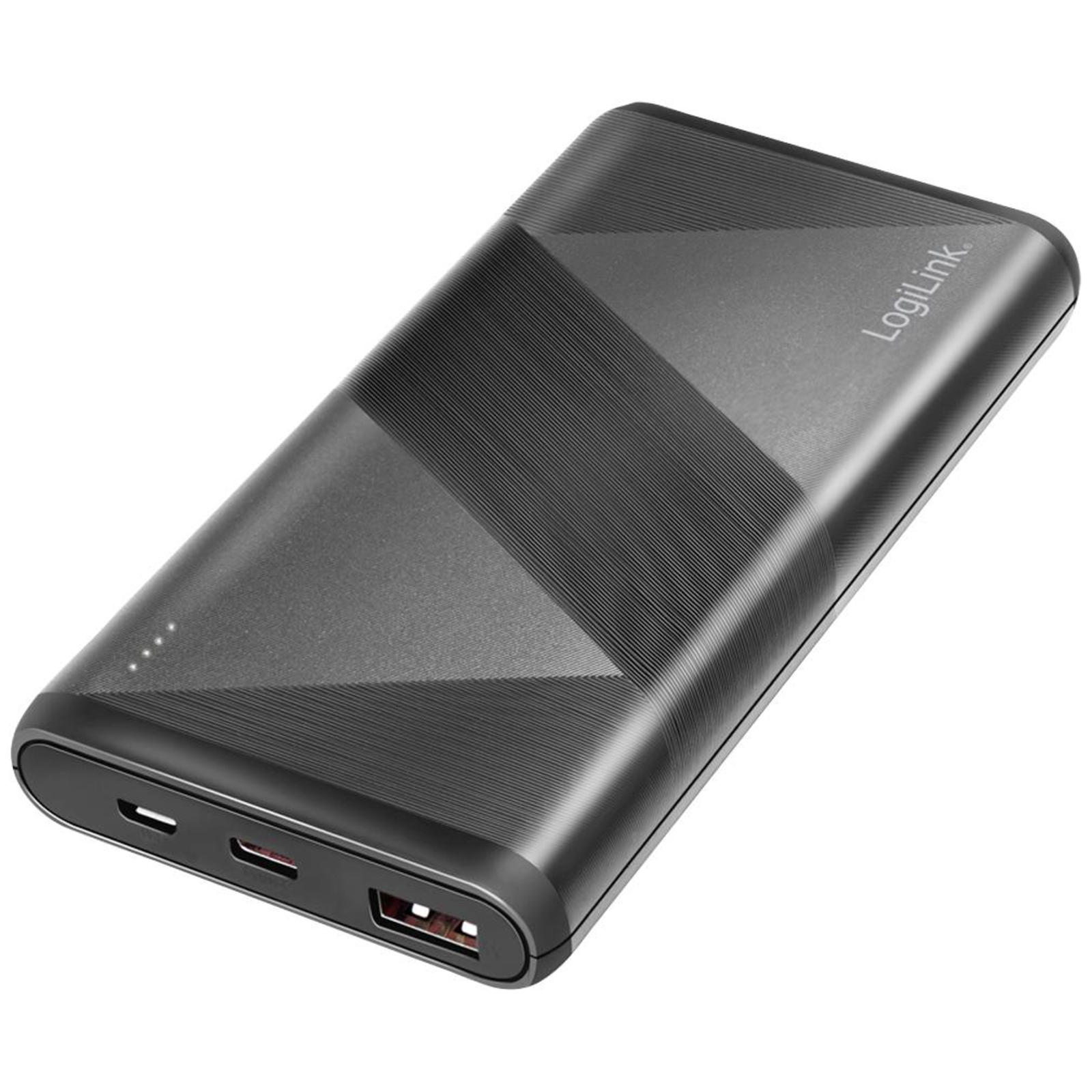 LogiLink PA0275 Battery Pack 10000 MAh Quick Charge 3.0 Fast Charge USB PD 2.0 LiPo Black
