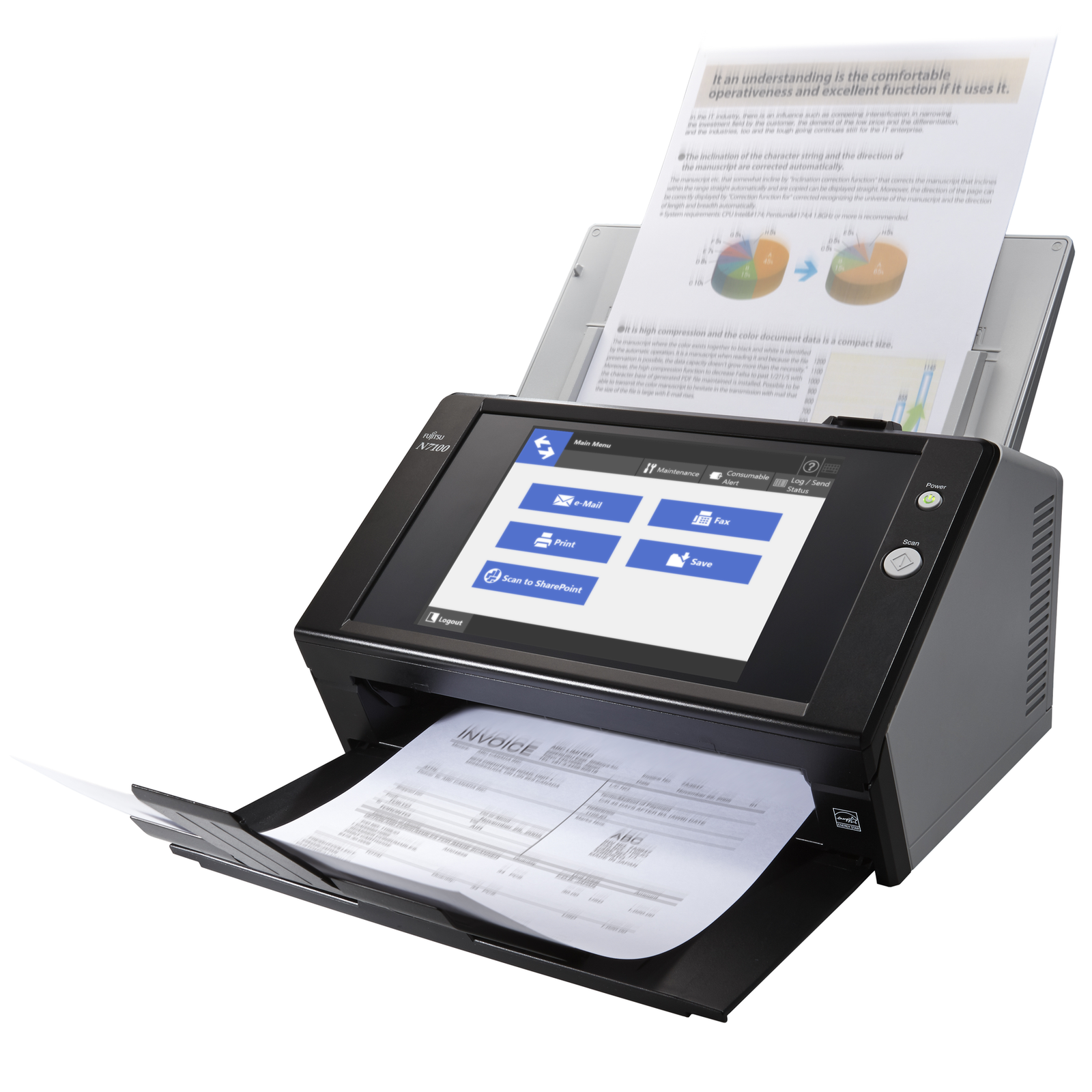 Fujitsu ScanSnap N7100e Grey Scanner