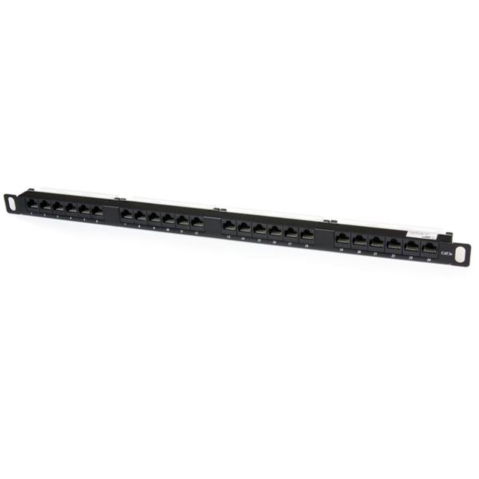 StarTech.com 24 Port 0.5U Cat5e Patch Panel RJ45 Ethernet Rackmount Cat 5e 110 Ports