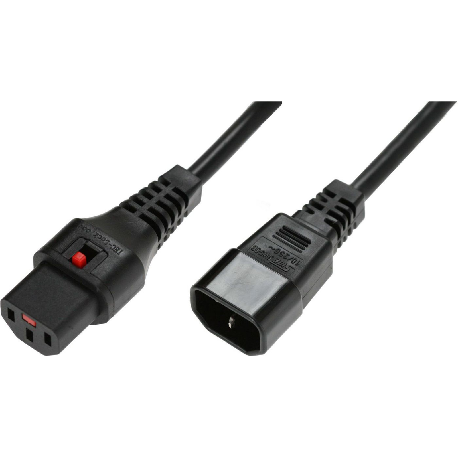 Micro Connect IEC LOCK C13 to C14 1.00mm2 2M BLACK