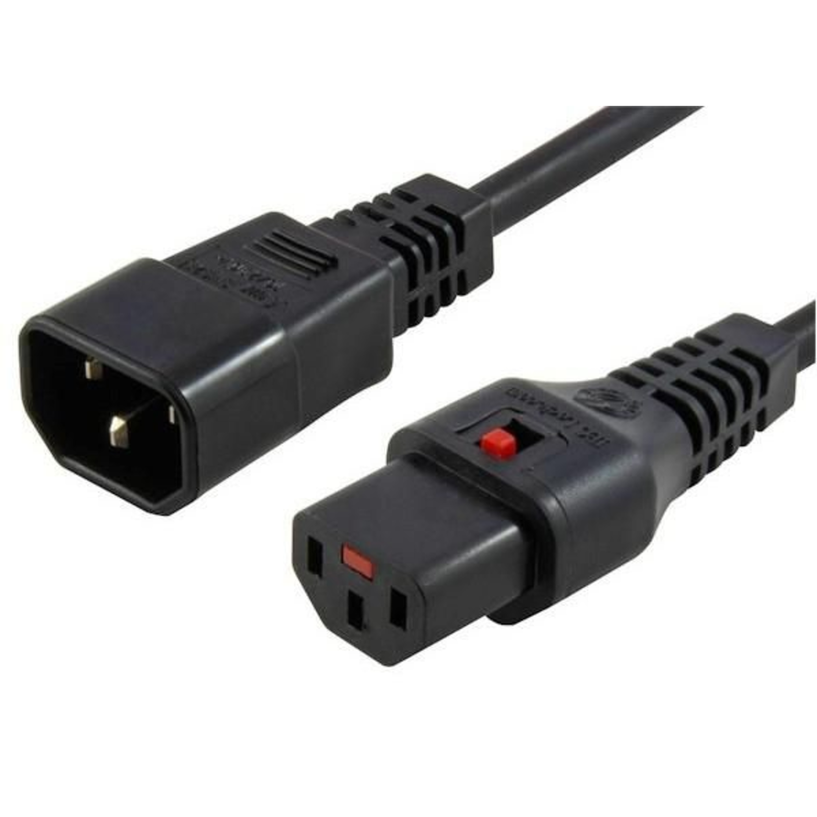 Micro Connect IEC LOCK C13 to C14 1.00mm2 1M BLACK