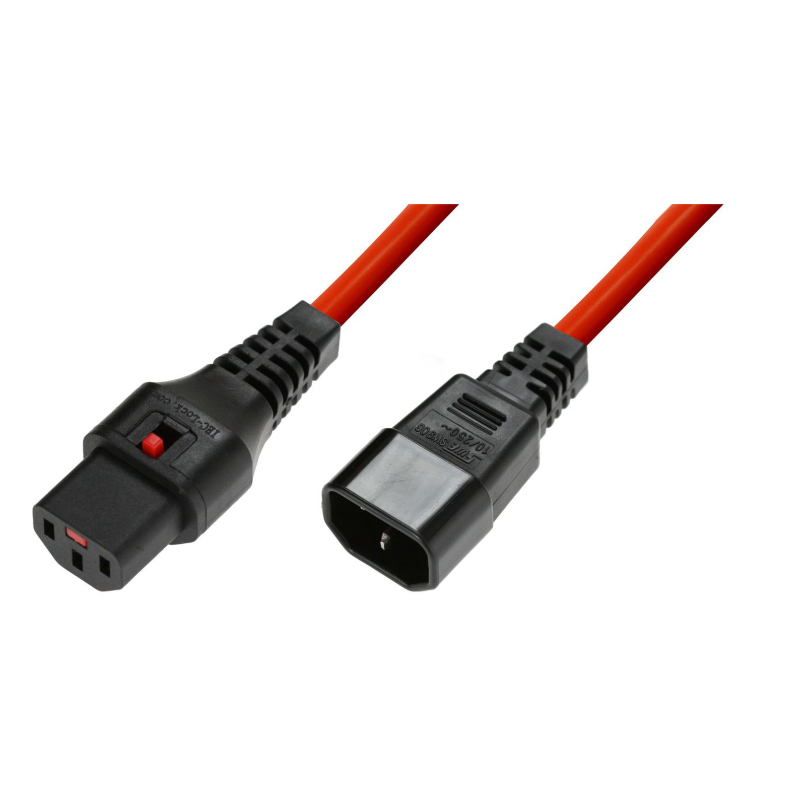 Micro Connect IEC LOCK C13 to C14 1.00mm2 3M RED