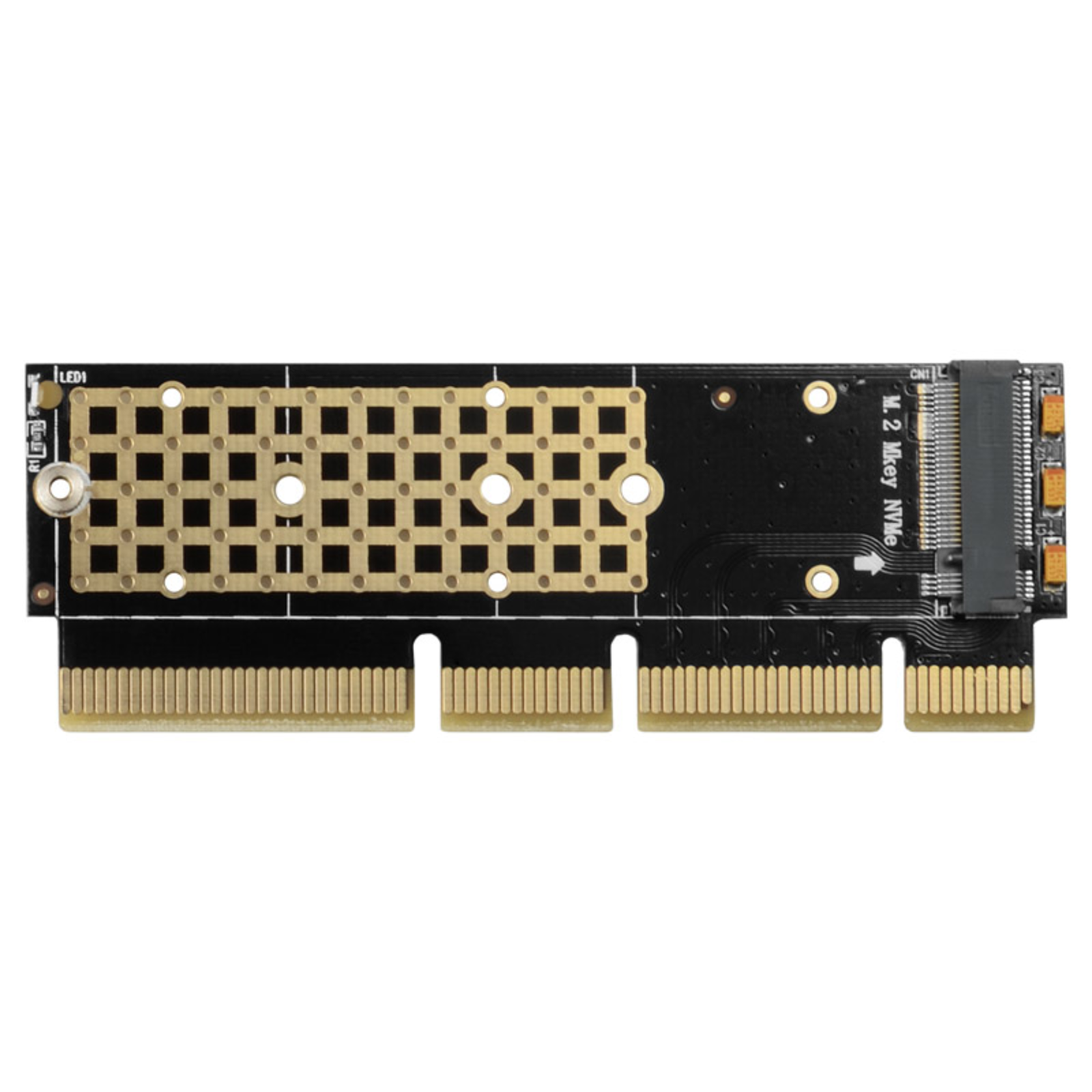 Axagon PCEM2-1U PCI-E 3.0 16x M.2 SSD NVMe 80mm SSD Low Profile 1U