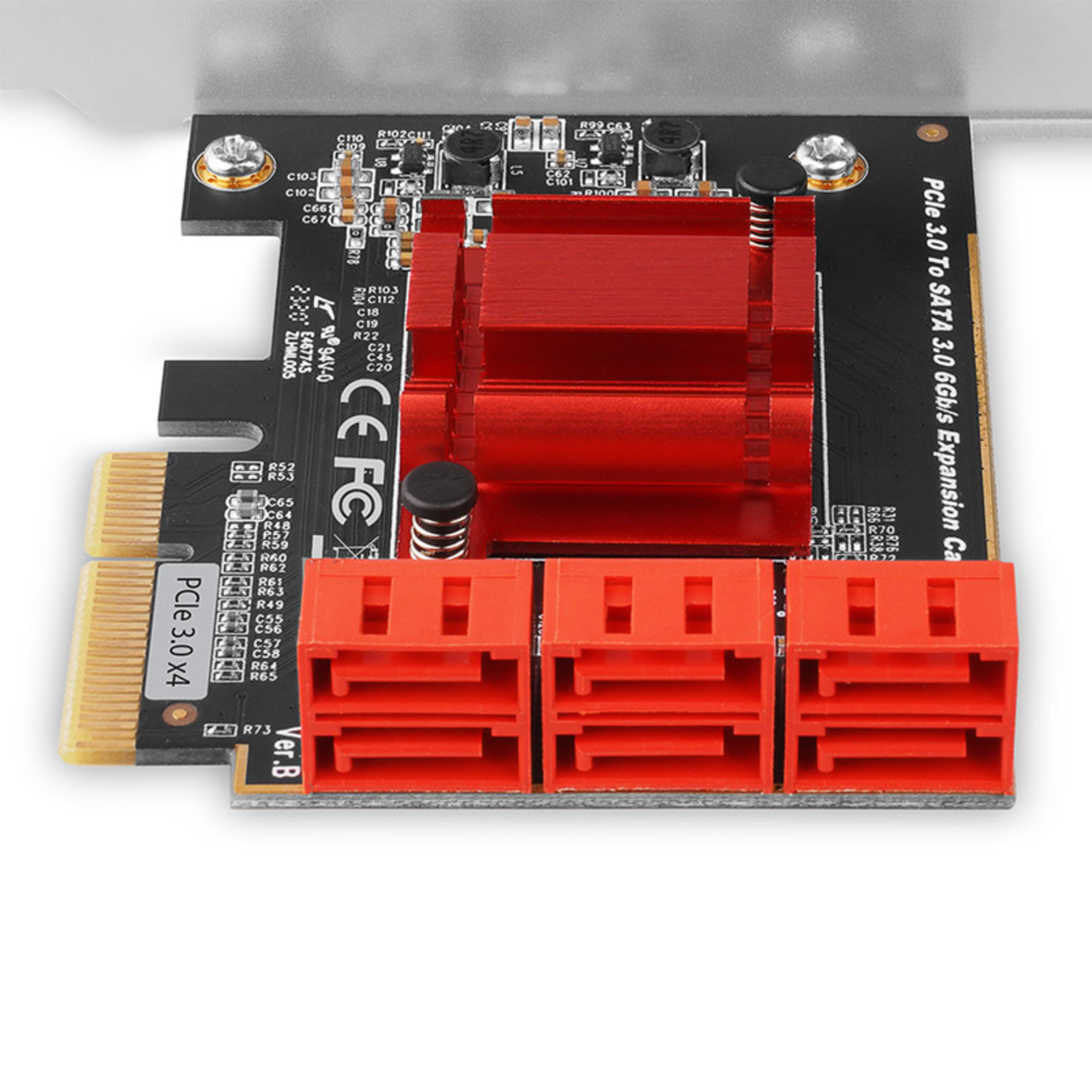 Axagon PCES-SA6 PCIe Controller 6x Internal SATA 6G Port LP