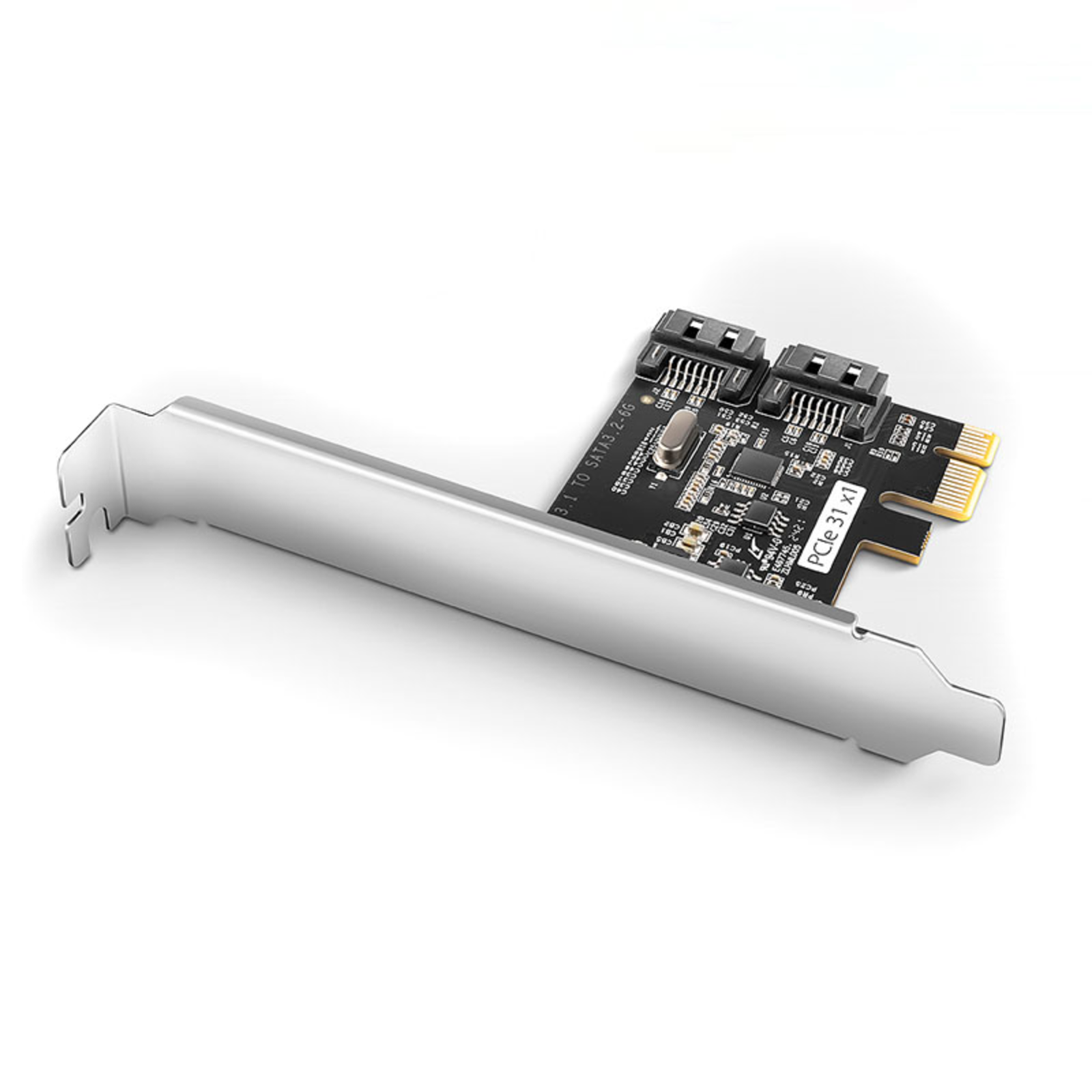 Axagon PCES-SJ2 PCIe Controller 2x Internal SATA 6G Port JMB582 + LP