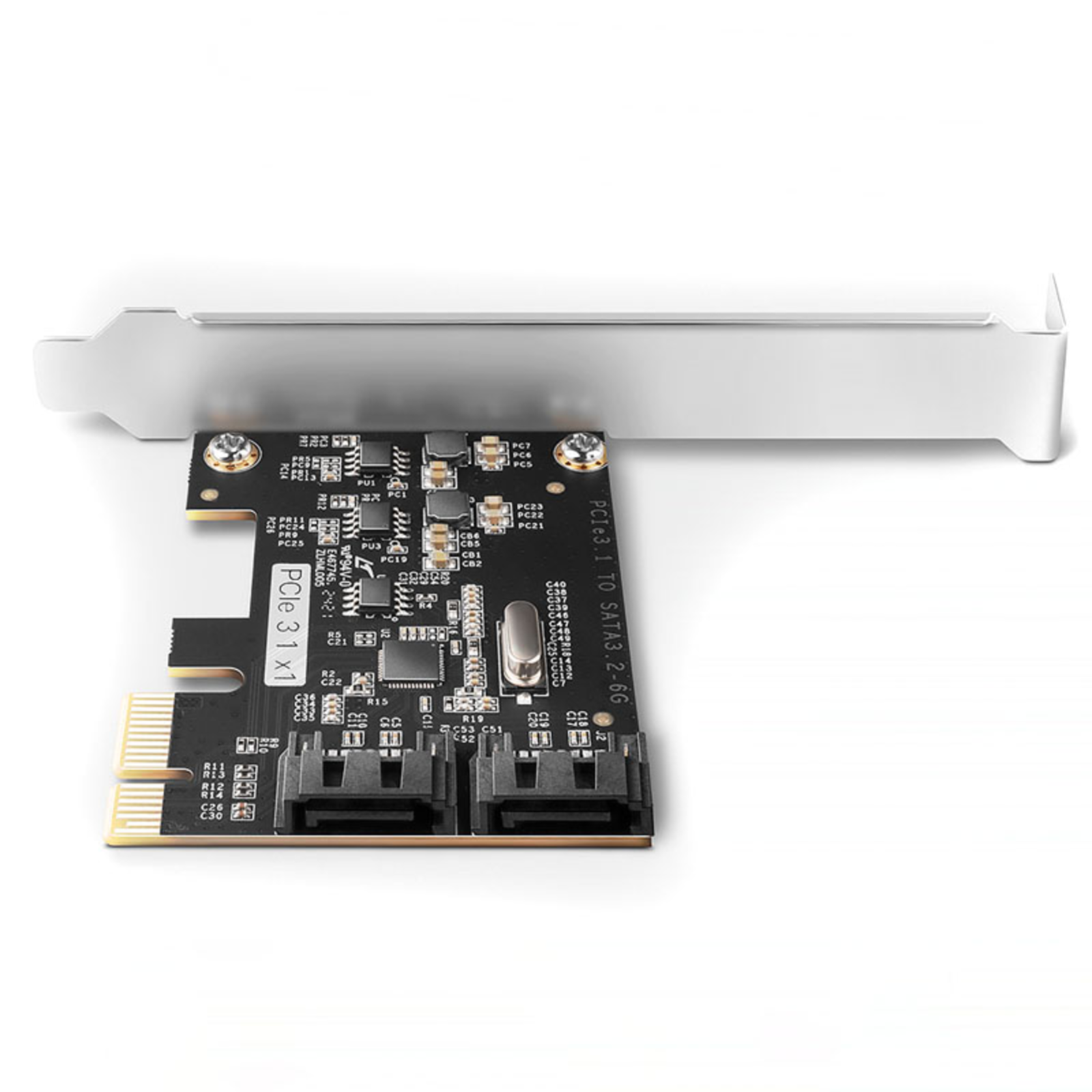 Axagon PCES-SJ2 PCIe Controller 2x Internal SATA 6G Port JMB582 + LP