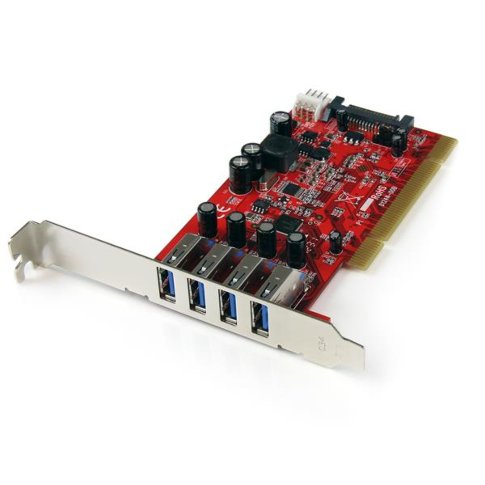 StarTech.com 4 Port USB 3.0 5 Gbit-s PCI Interface Card- PCI SuperSpeed USB 3.0 Controller