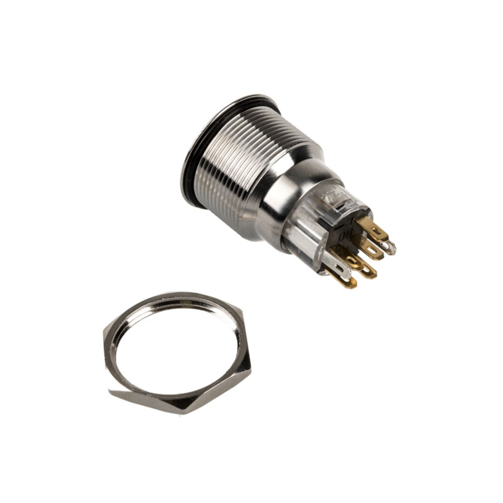 DimasTech Vandalism Switch/button 22mm Silverline Dot RGB