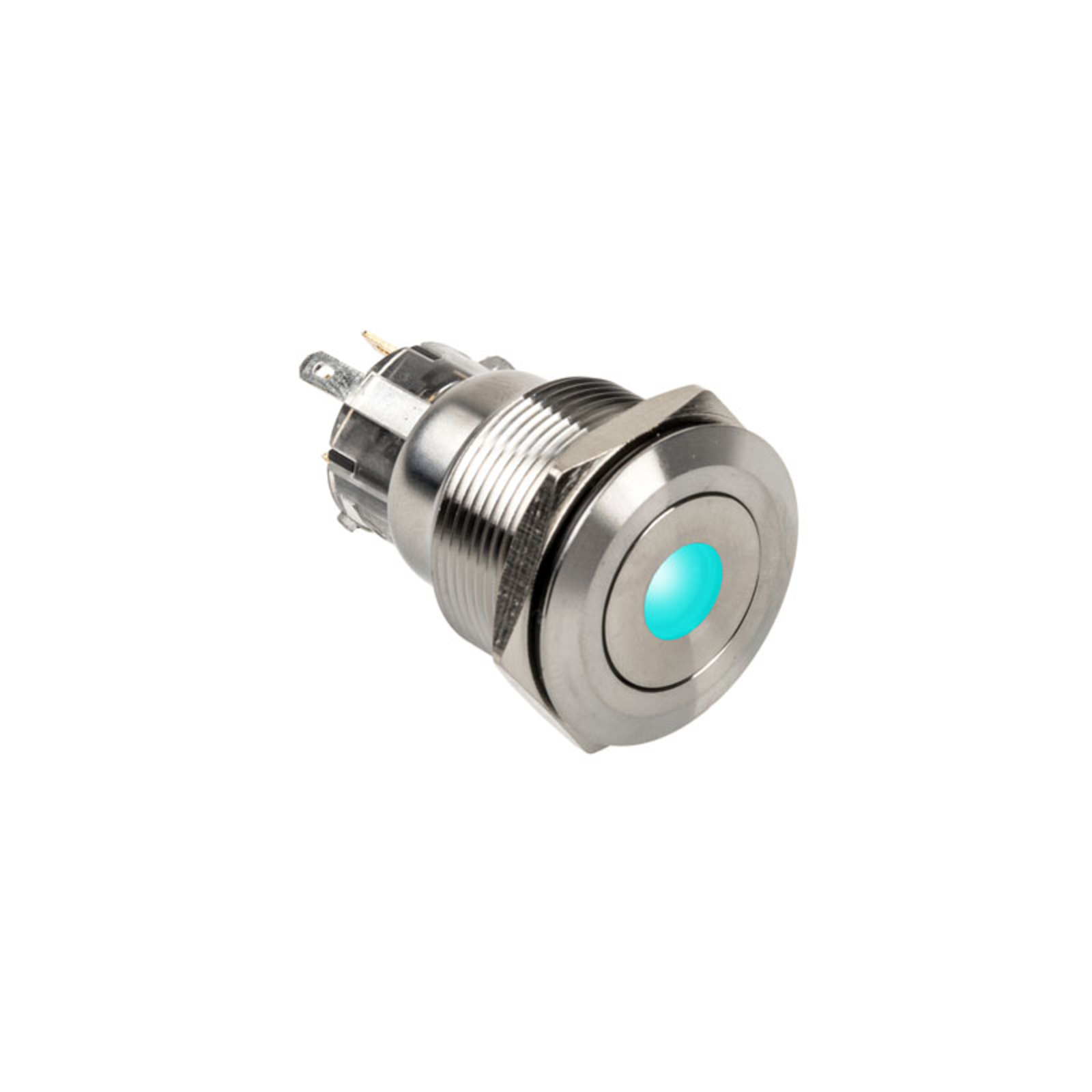 DimasTech Vandalism Button 22mm Silverline Dot RGB