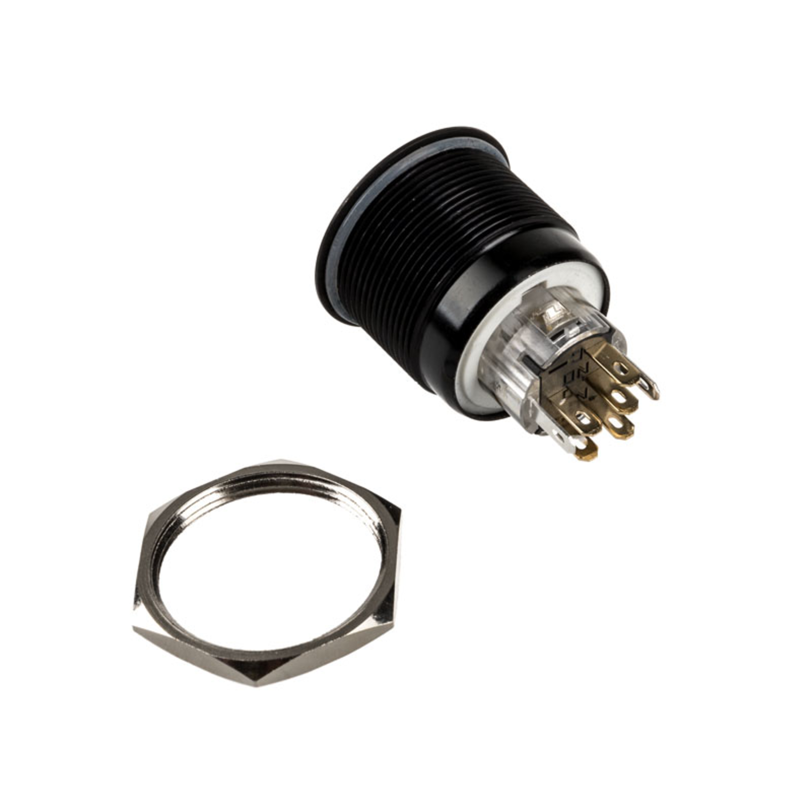 DimasTech Vandalism Button 25mm Blackline Dot RGB