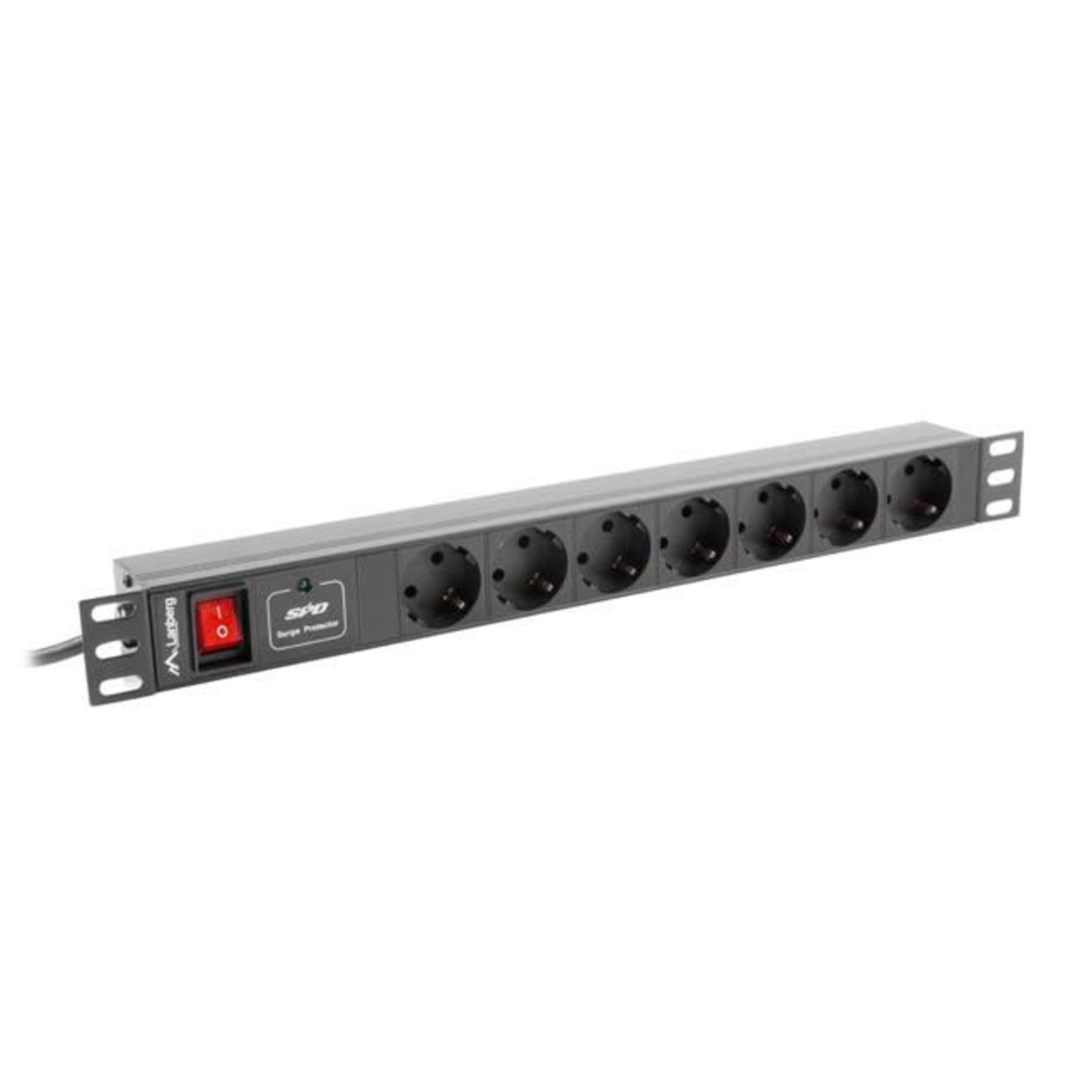 Lanberg PDU-07F-0200-IEC-BK Rack Power Strip 7 X UTE 10 A 2m Black
