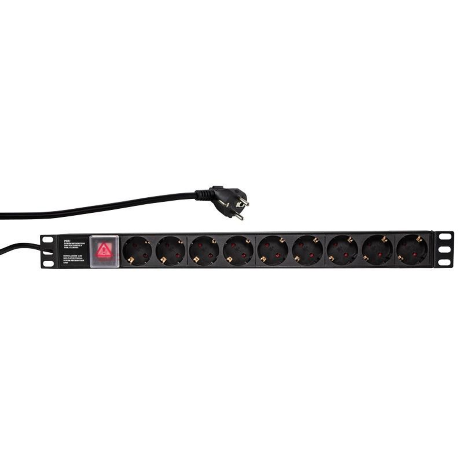 LogiLink Power Distribution Unit 9-pin 16A Black