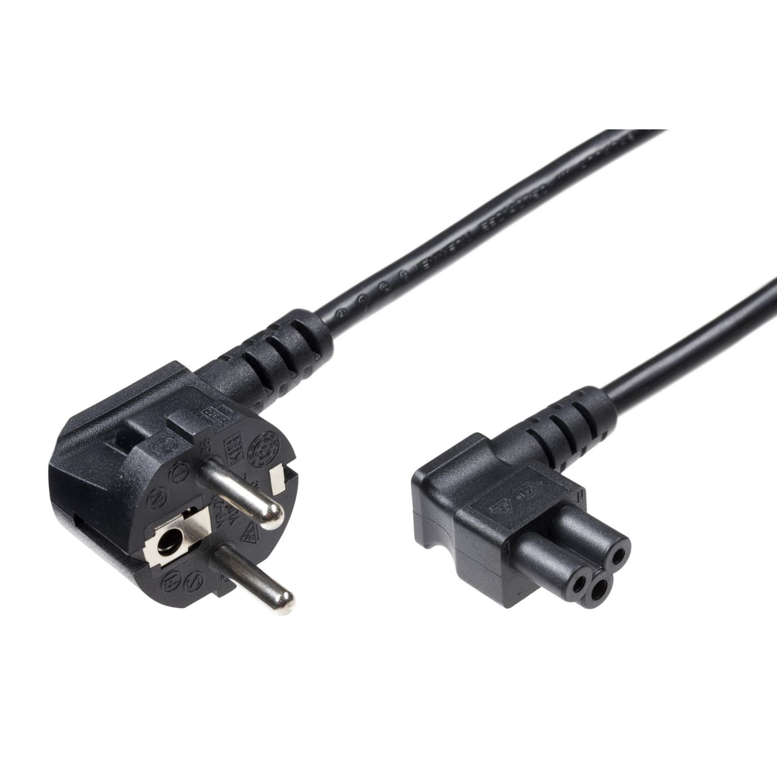 Micro Connect Power Cord CEE 7/7 C5 1.8m with Angled CEE7/7-C5