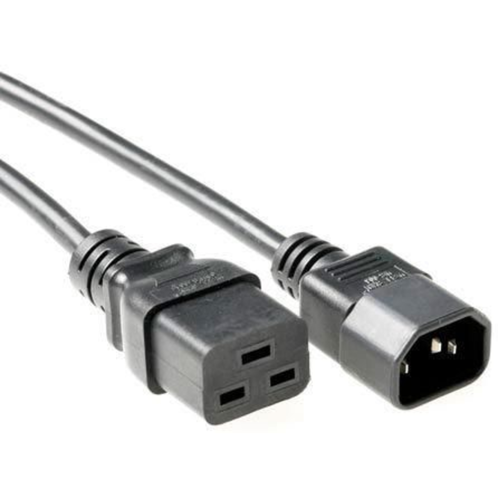 Micro Connect Power Cord C19-C14 0.5m Black Extension Cable