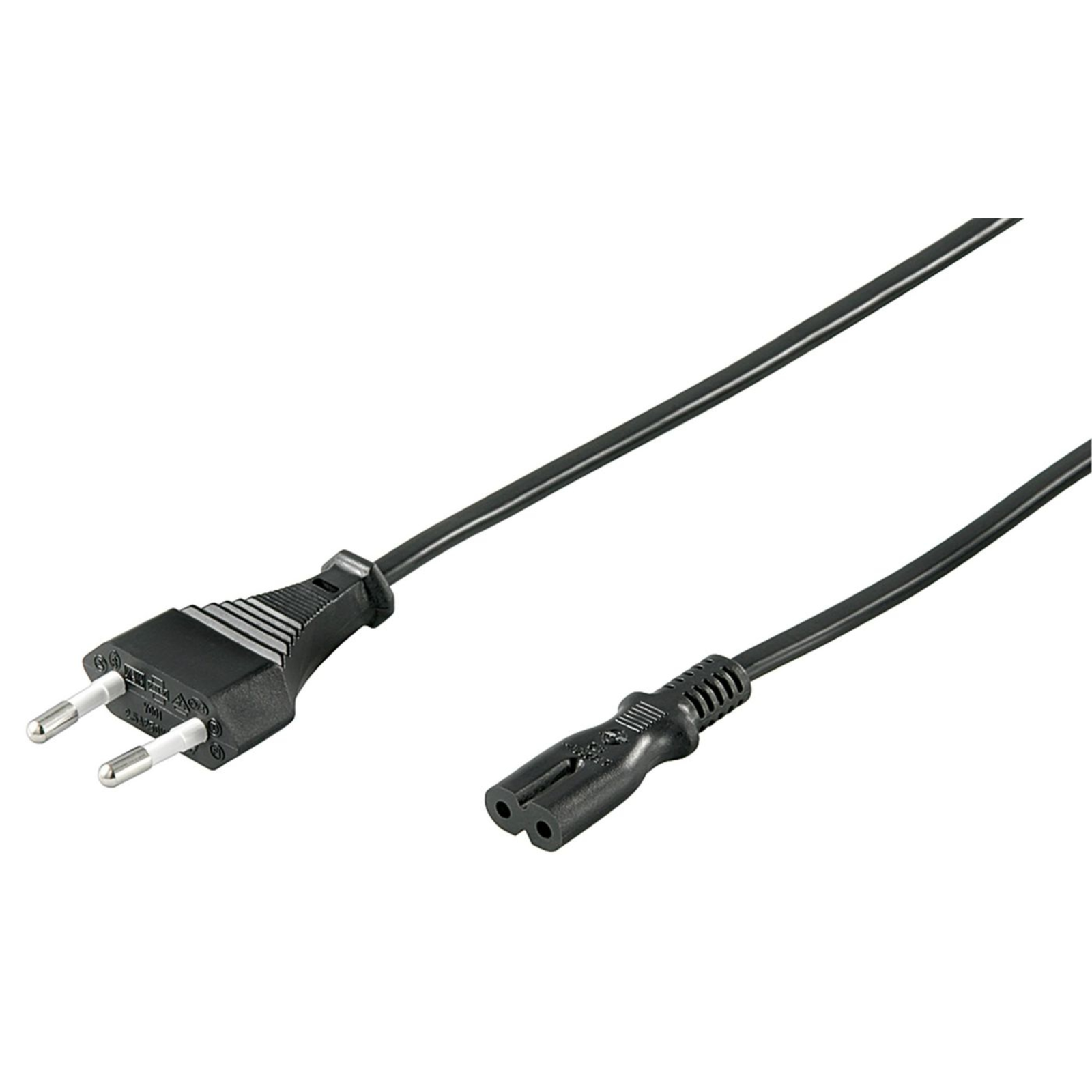 Micro Connect Power Cord CEE 7/16 C7 1.2m Black 2.5A 250V