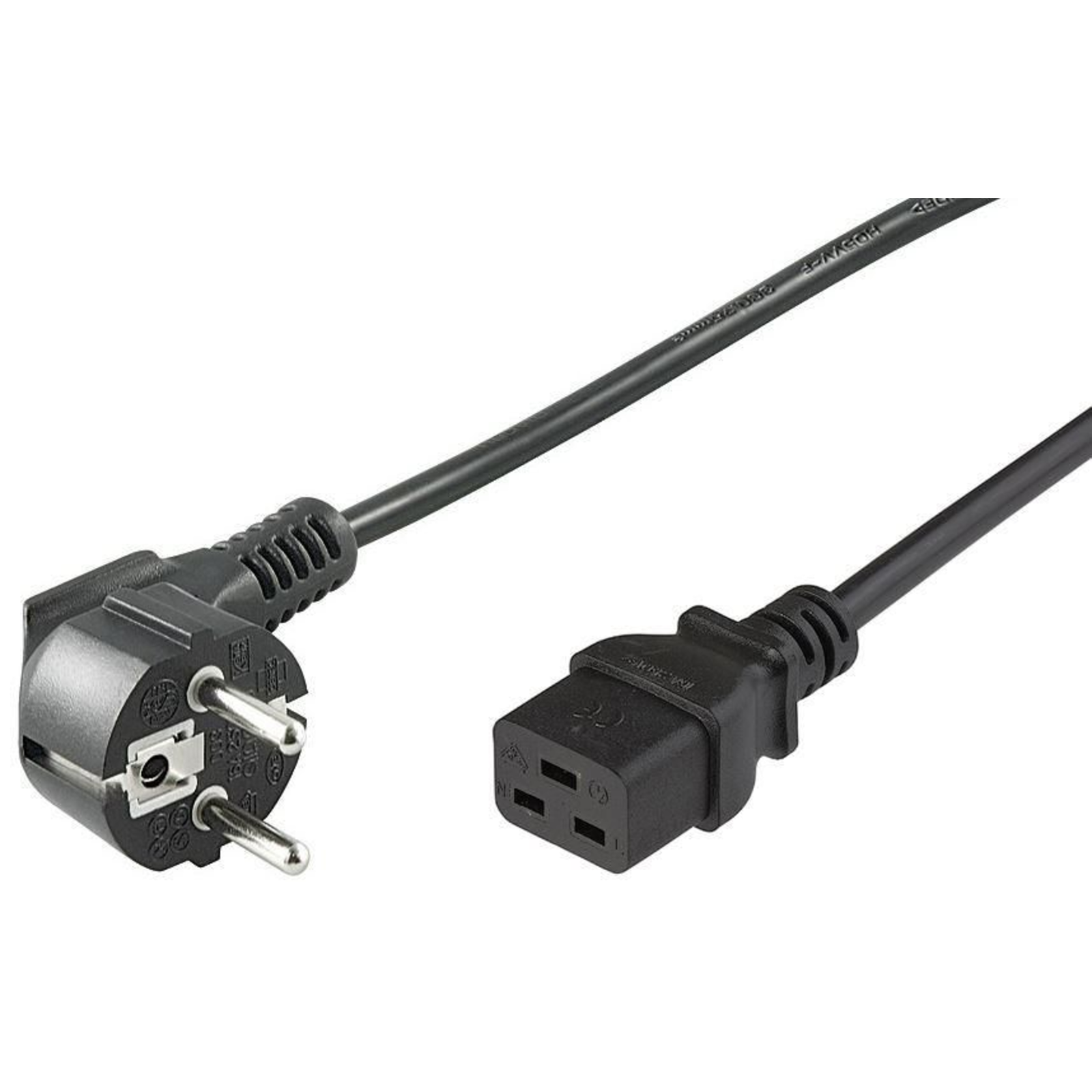 Micro Connect Power Cord CEE 7/7 C19 0.5mAngled Schuko C19