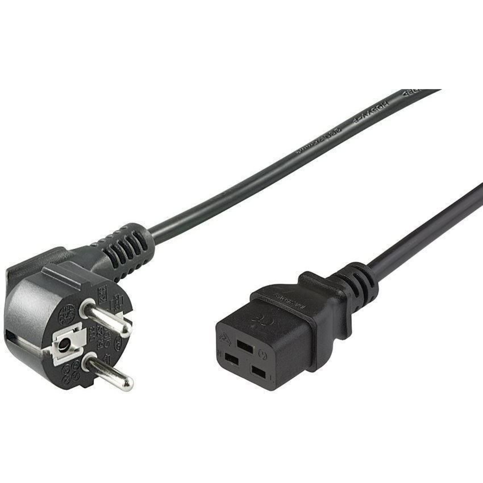 Micro Connect Power Cord CEE 7/7 C19 5m Angled Schuko C19