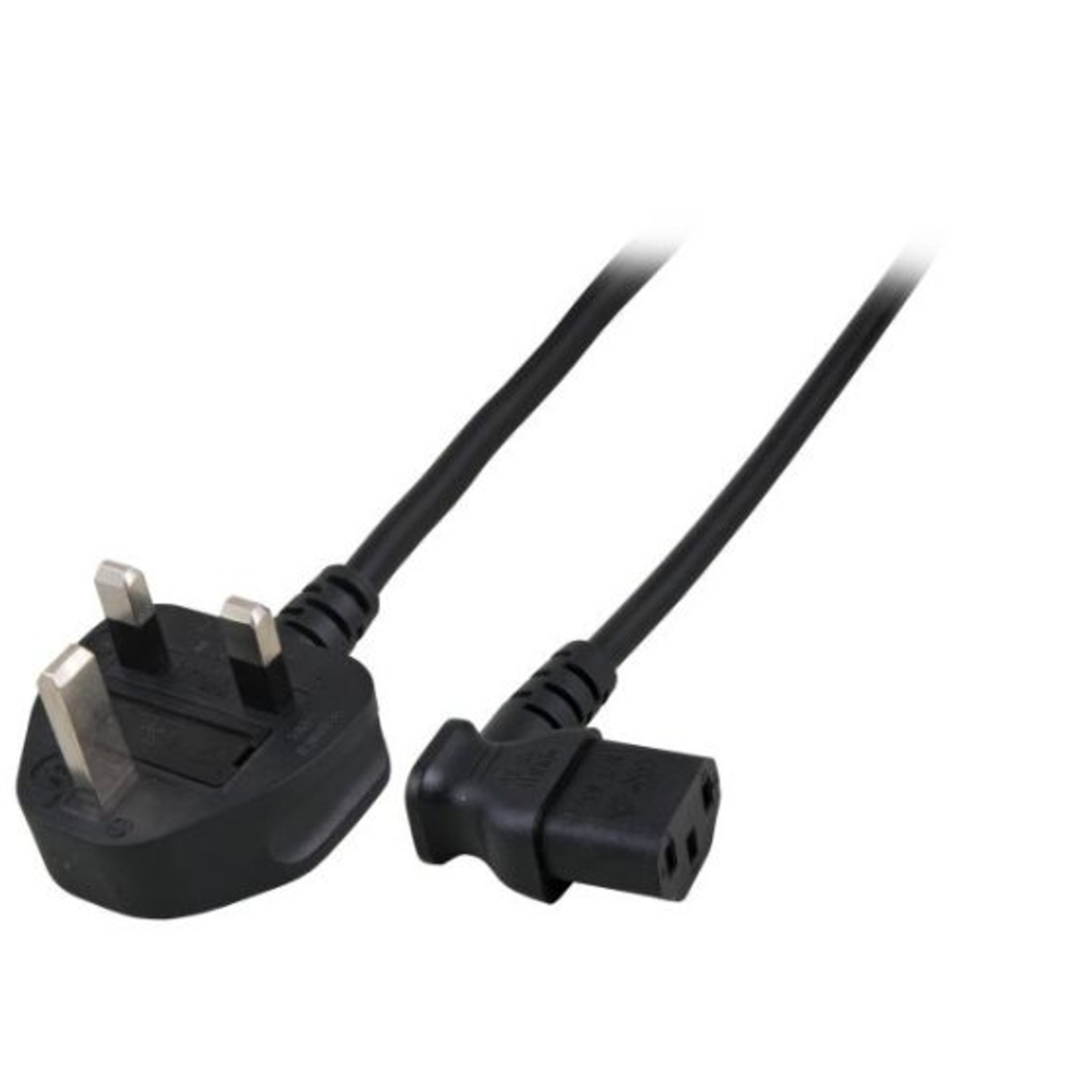Micro Connect Power 2M UK BS-1363/Angled C13 H05VV-F3x0.75mm2 CU