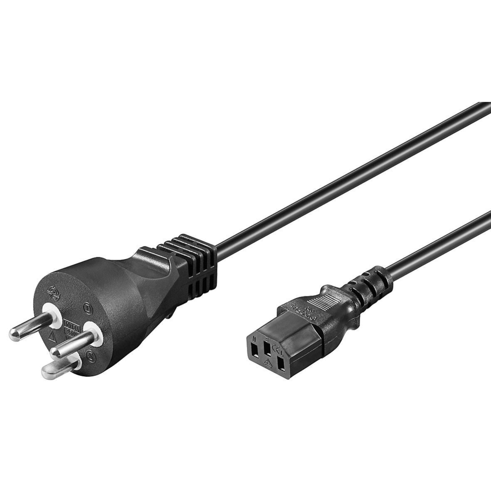 Micro Connect PowerCord DK 0,5m IEC320 Black