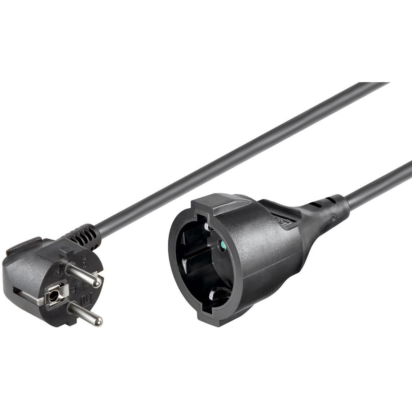 Micro Connect Schuko Power Extension M-F 10m Angled Schuko 3Gx1.5MM2 10