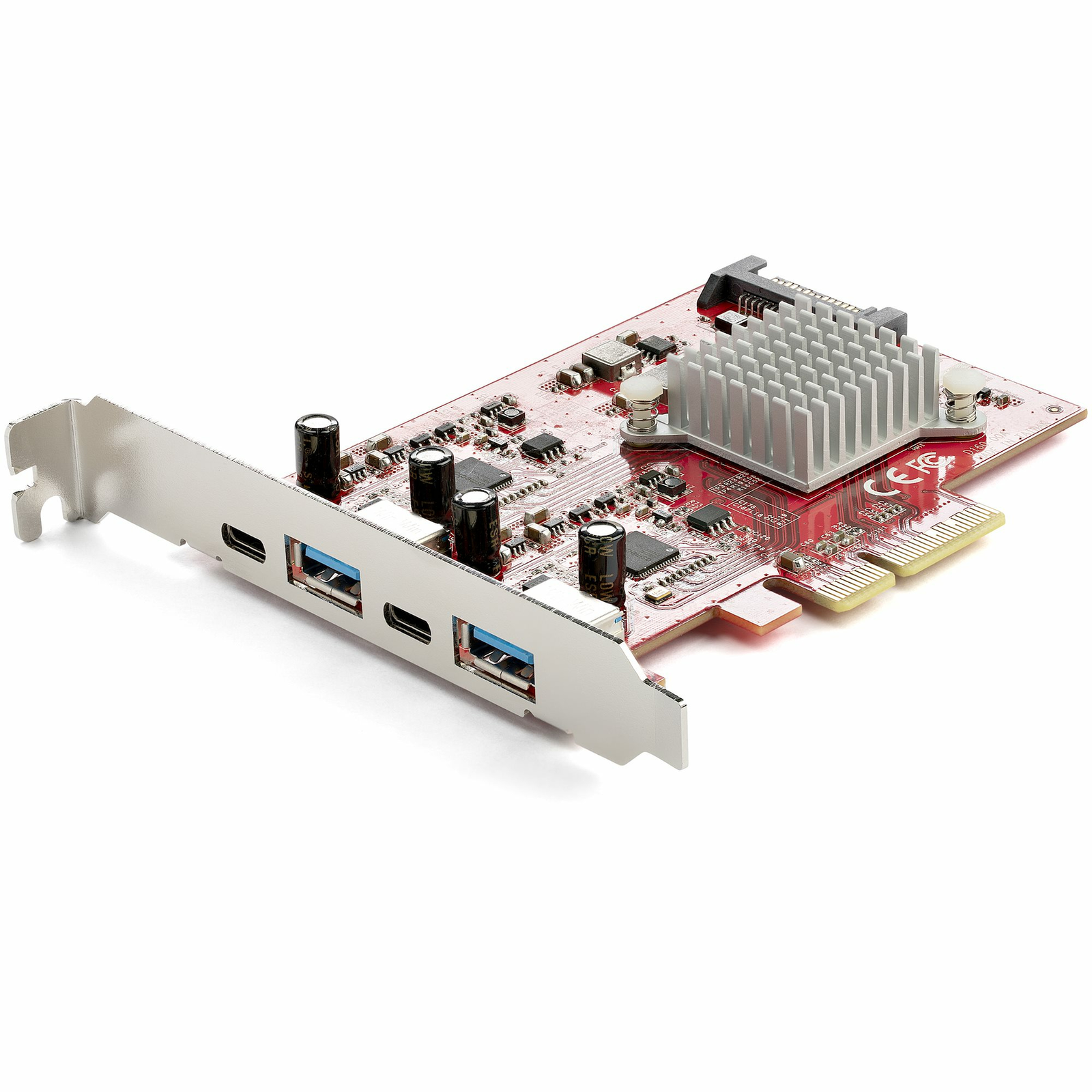 StarTech.com USB-C PCIe Card 4 Ports 10 Gbit/s USB PCI Express Expansion Card 2 Controllers 2x USB