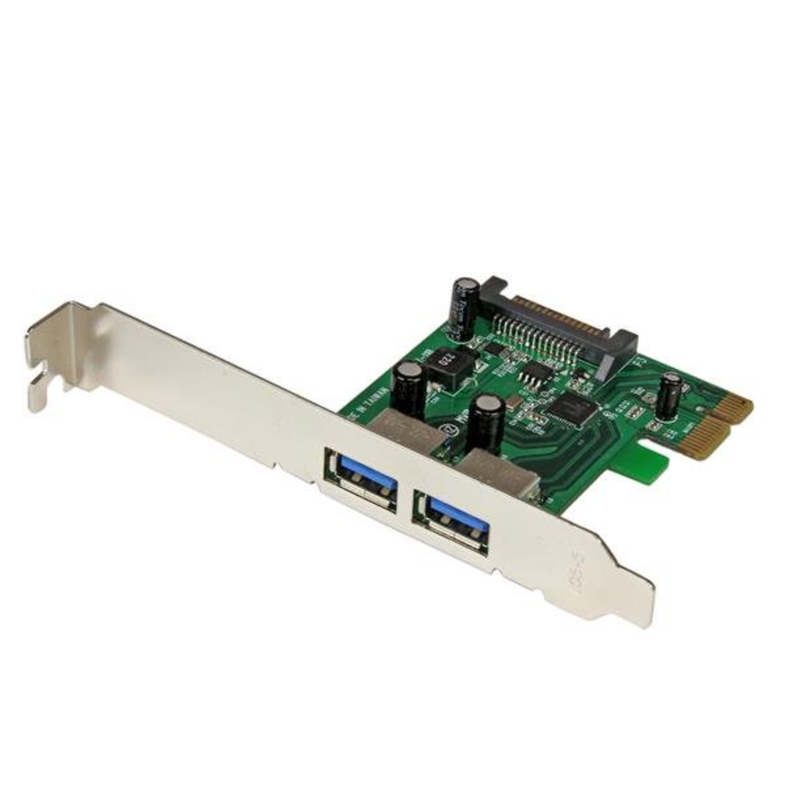 StarTech.com 2 Port PCI Express SuperSpeed USB 3.0 Interface Card with UASP SATA Power PCIe