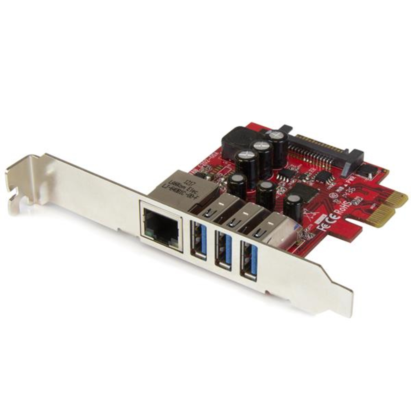 StarTech.com 3 Port PCIE USB 3.0 Card + GBE