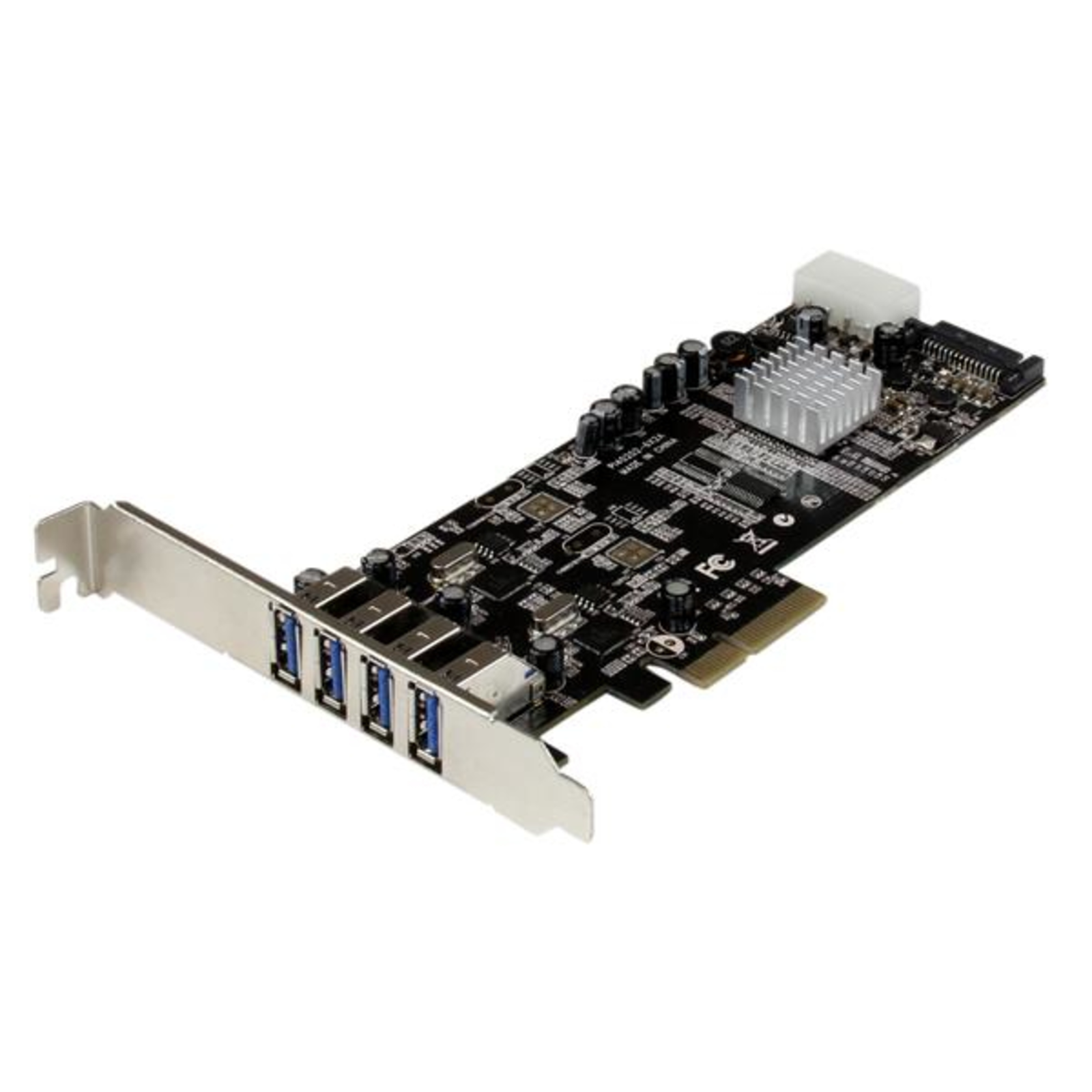 StarTech.com 4 Port USB 3.0 SuperSpeed PCI Express Interface Card with 2 5Gb-s Channels And UASP