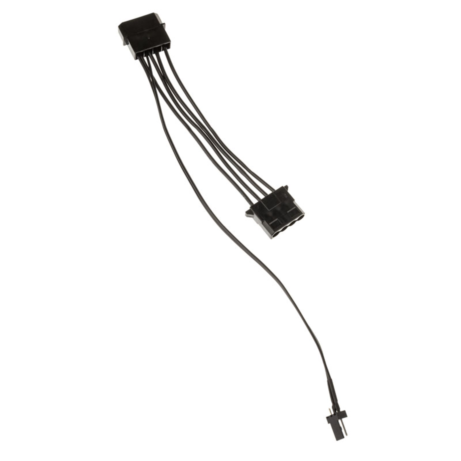 Kolink Fan Adapter Cable 3-pin to 2x 4-pin Molex 245mm Black