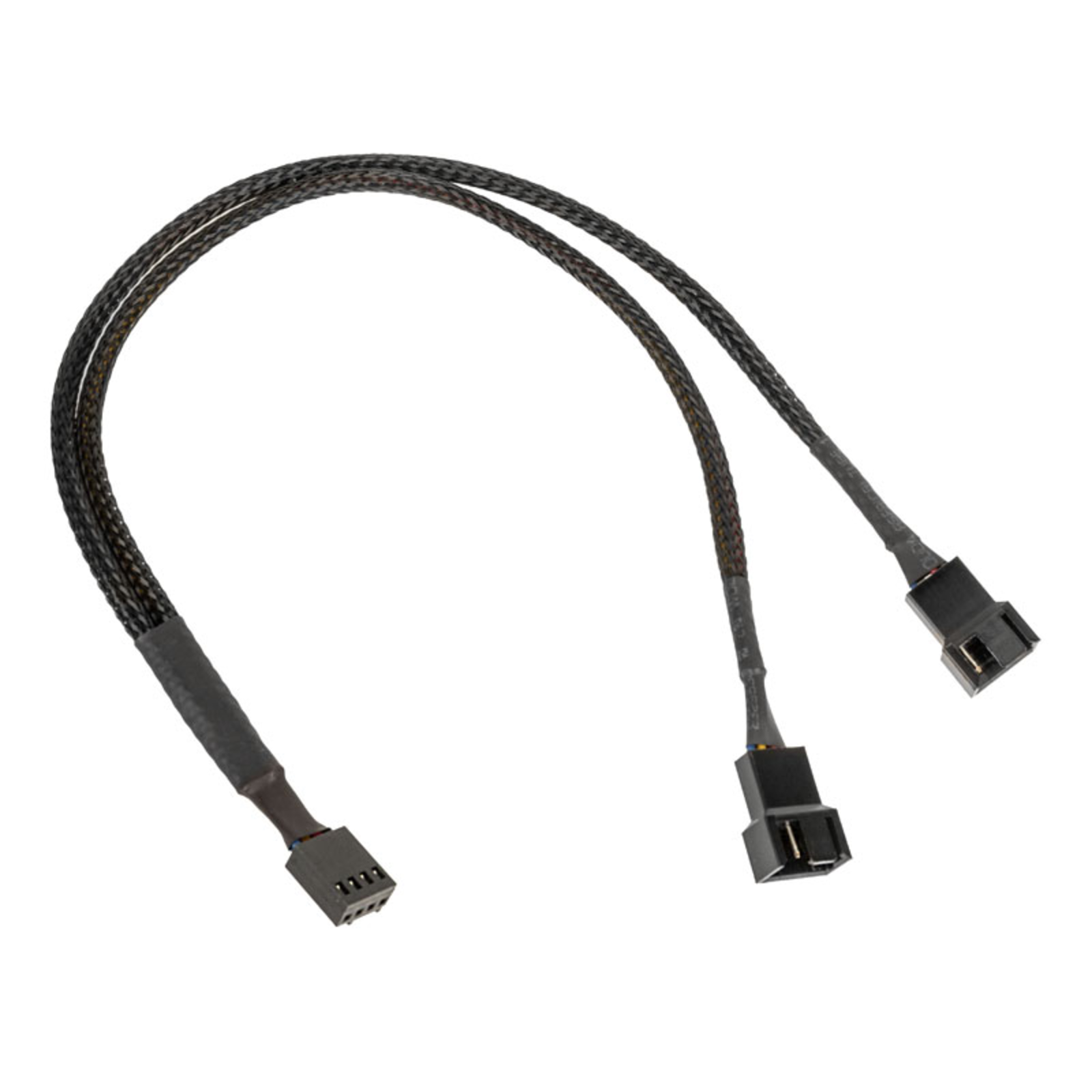 Kolink 1-2 PWM Fan Splitter Cable 35cm Braided Black