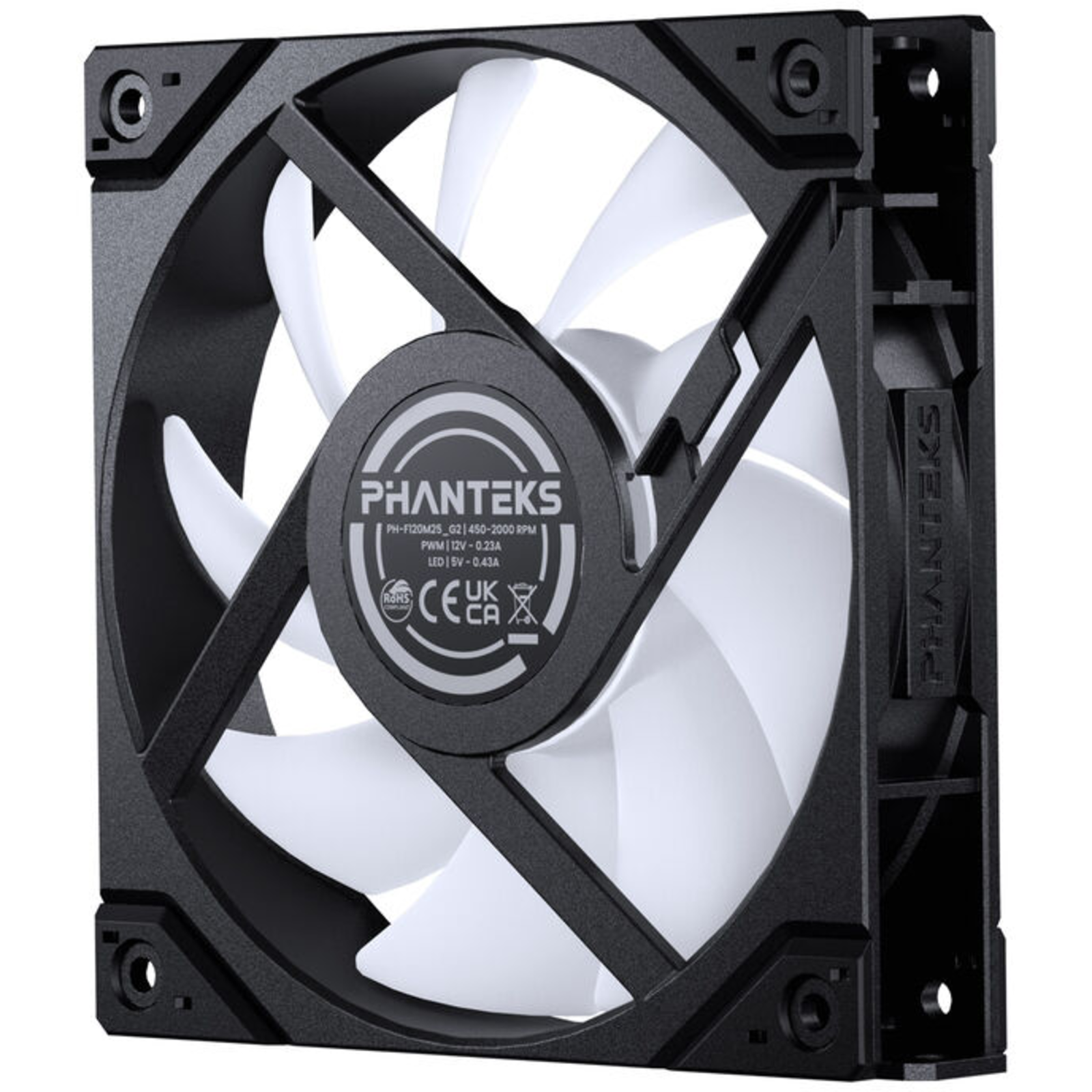 Phanteks M25 Gen2 Reverse RGB Case Fan 12cm (Black)