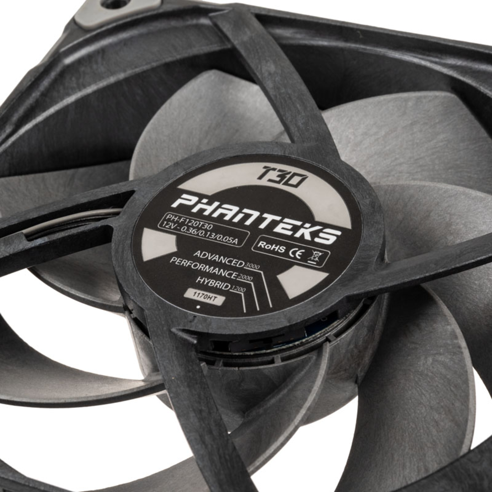 Phanteks PH-F120T30_BG Computer Cooling System Fan 12cm Black 1 Unit(s) (PH-F120T30_BG)