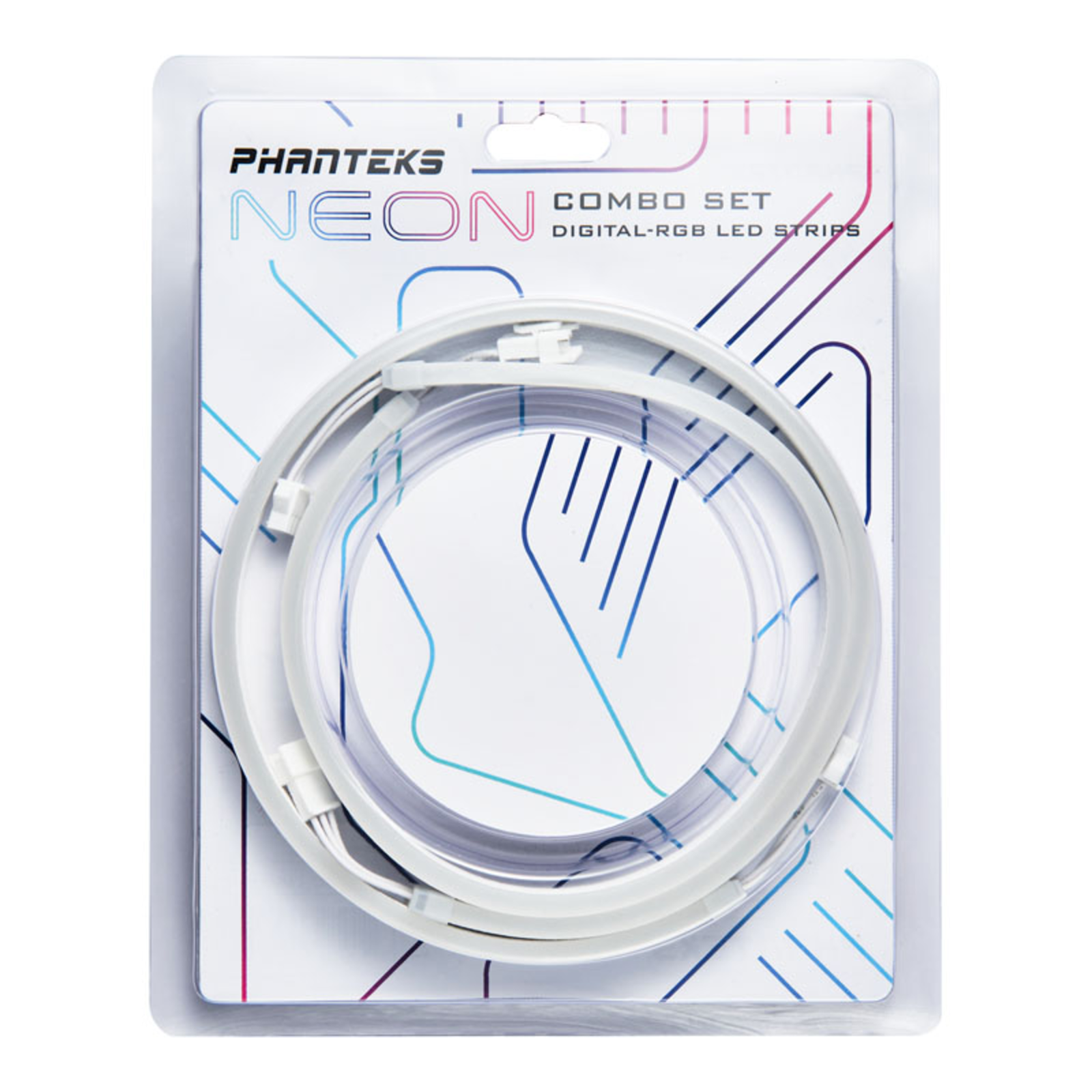 Phanteks neon Digital RGB LED Strip Combo Set 40cm (2 Pieces) White