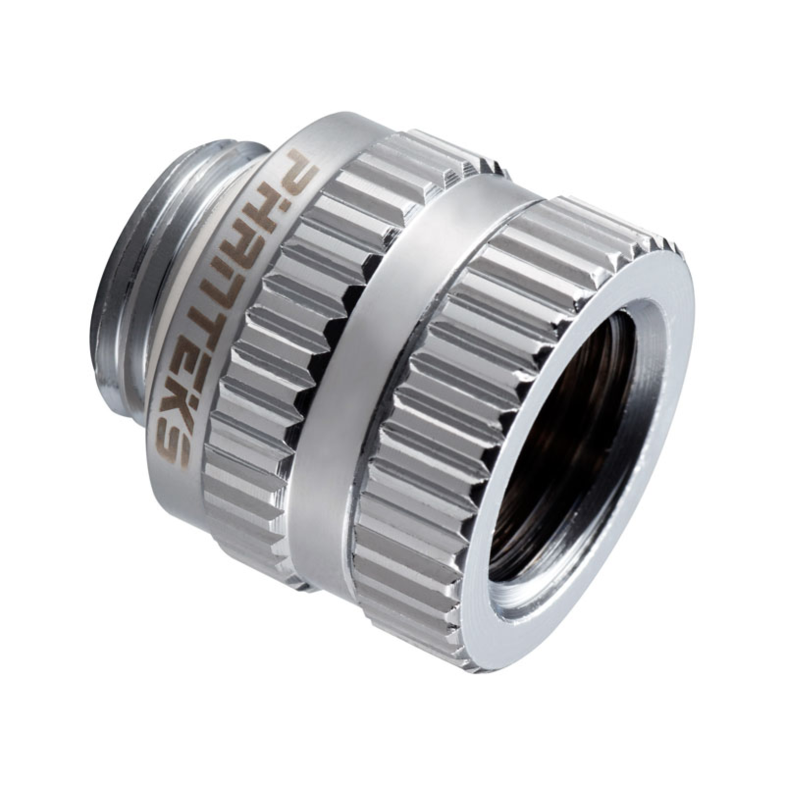 Phanteks Glacier M-F redary Adapter Straight G1/4 Inch Male to G1/4 Inch Female Chrome Silver