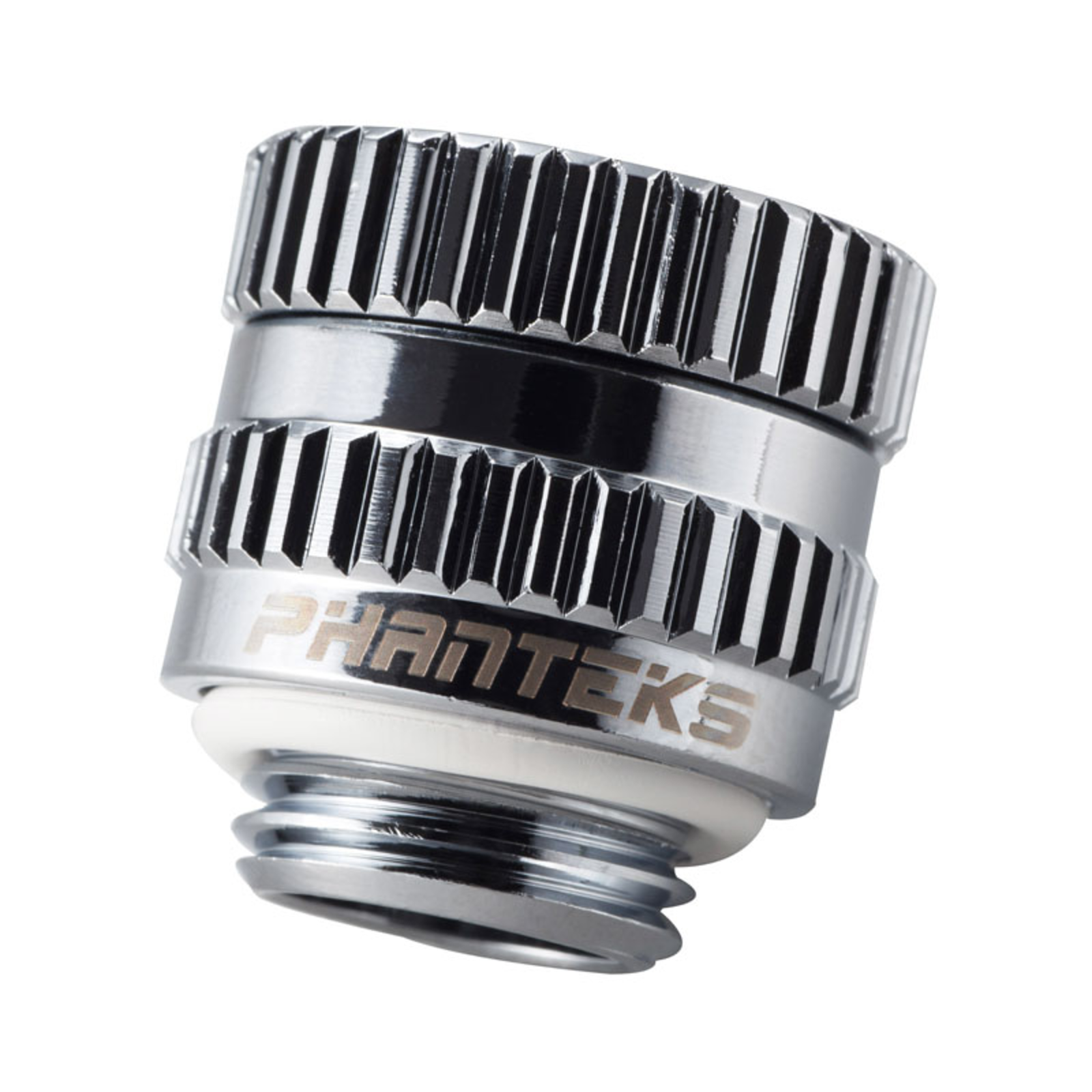 Phanteks Glacier M-F redary Adapter Straight G1/4 Inch Male to G1/4 Inch Female Chrome Silver