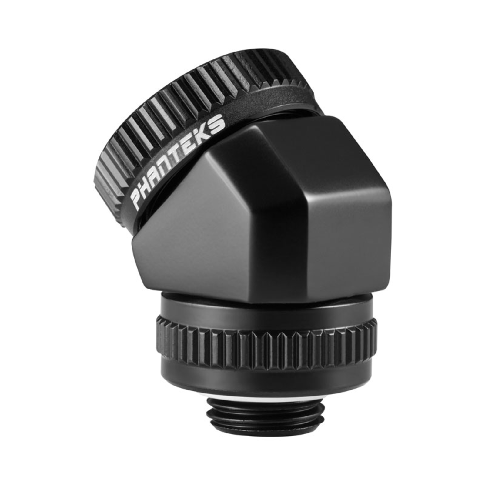 Phanteks Glacier redary Connection 45 Degree G1/4 Inch Male to 16mm OD Hardtube redatable Black