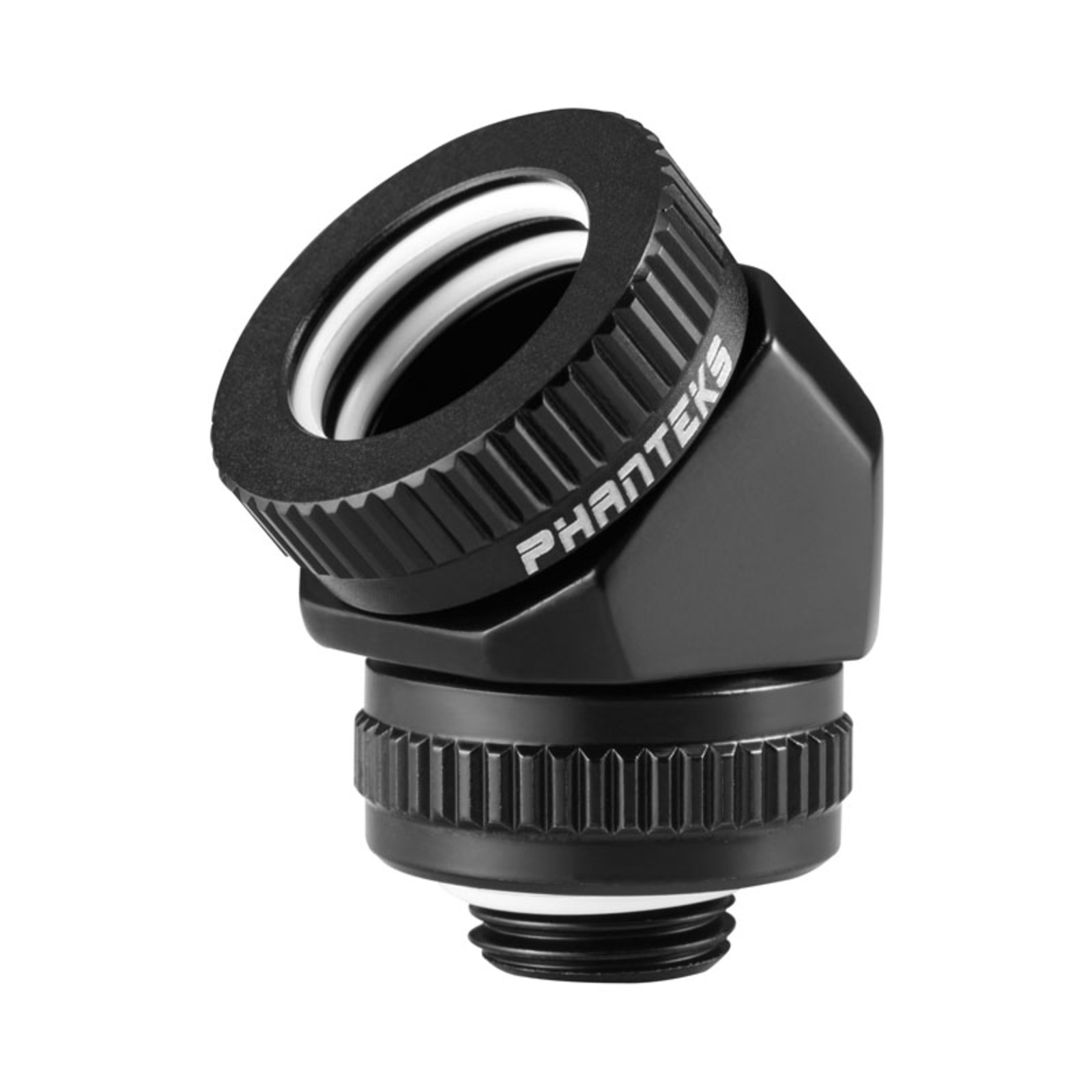 Phanteks Glacier redary Connection 45 Degree G1/4 Inch Male to 16mm OD Hardtube redatable Black