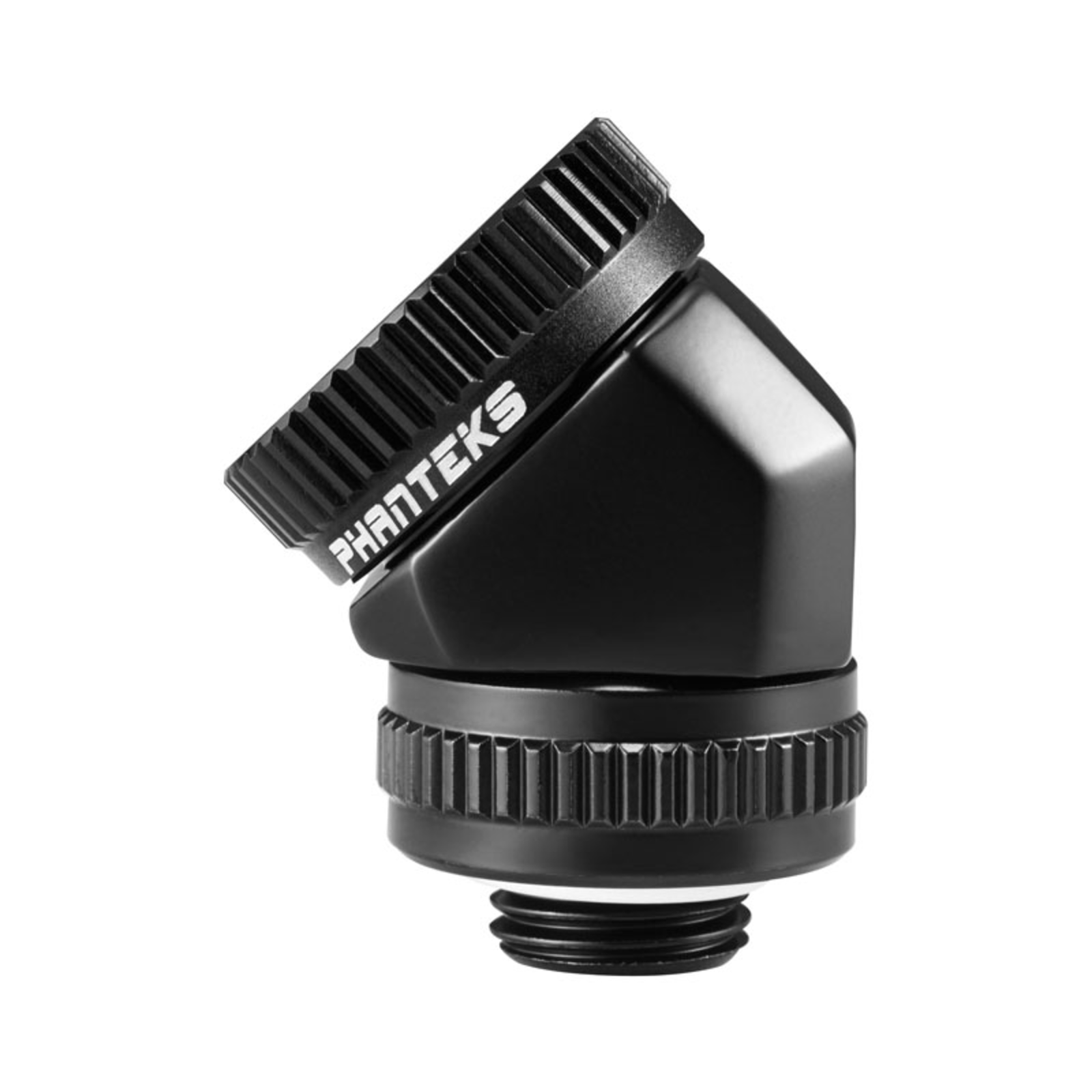 Phanteks Glacier redary Connection 45 Degree G1/4 Inch Male to 16mm OD Hardtube redatable Black