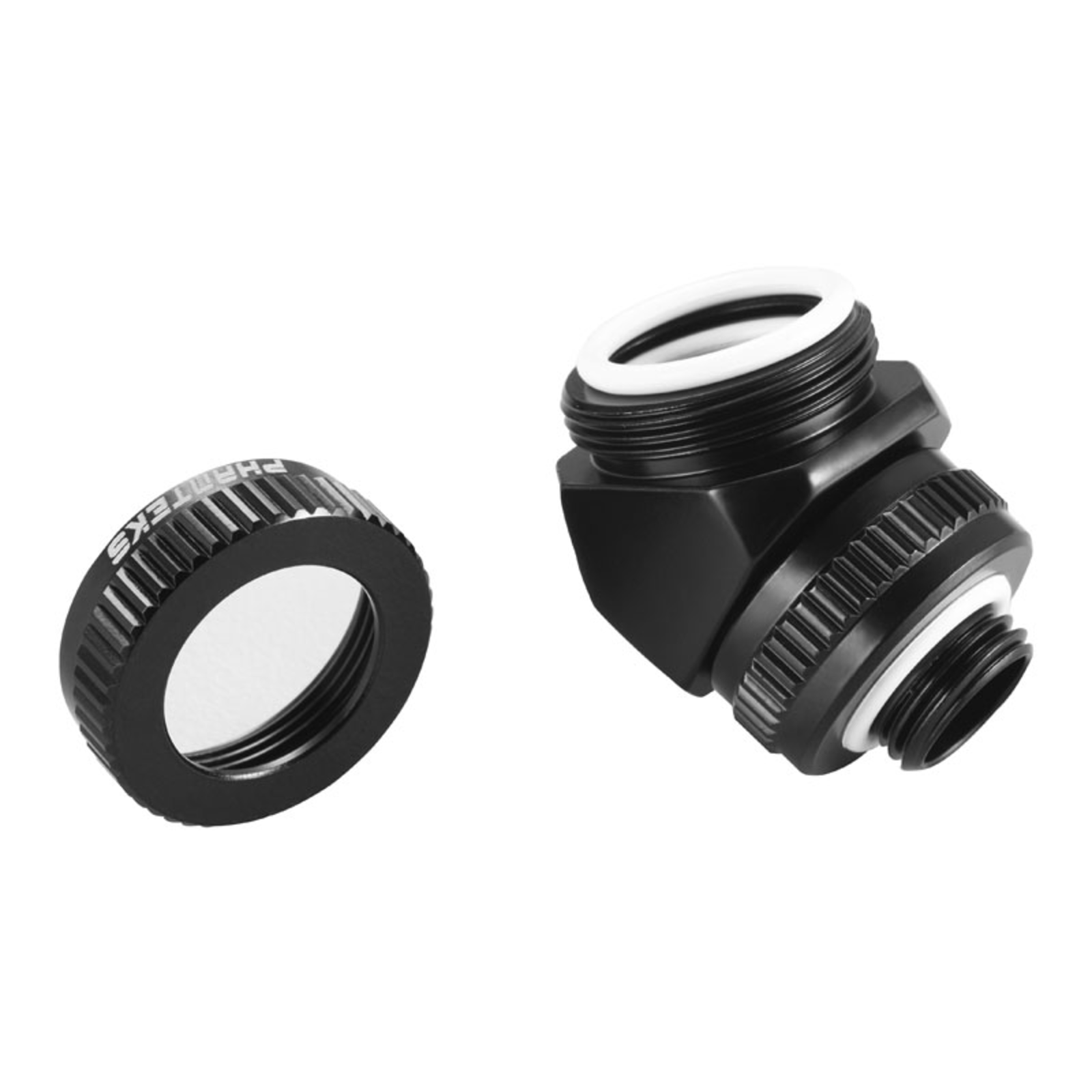 Phanteks Glacier redary Connection 45 Degree G1/4 Inch Male to 16mm OD Hardtube redatable Black