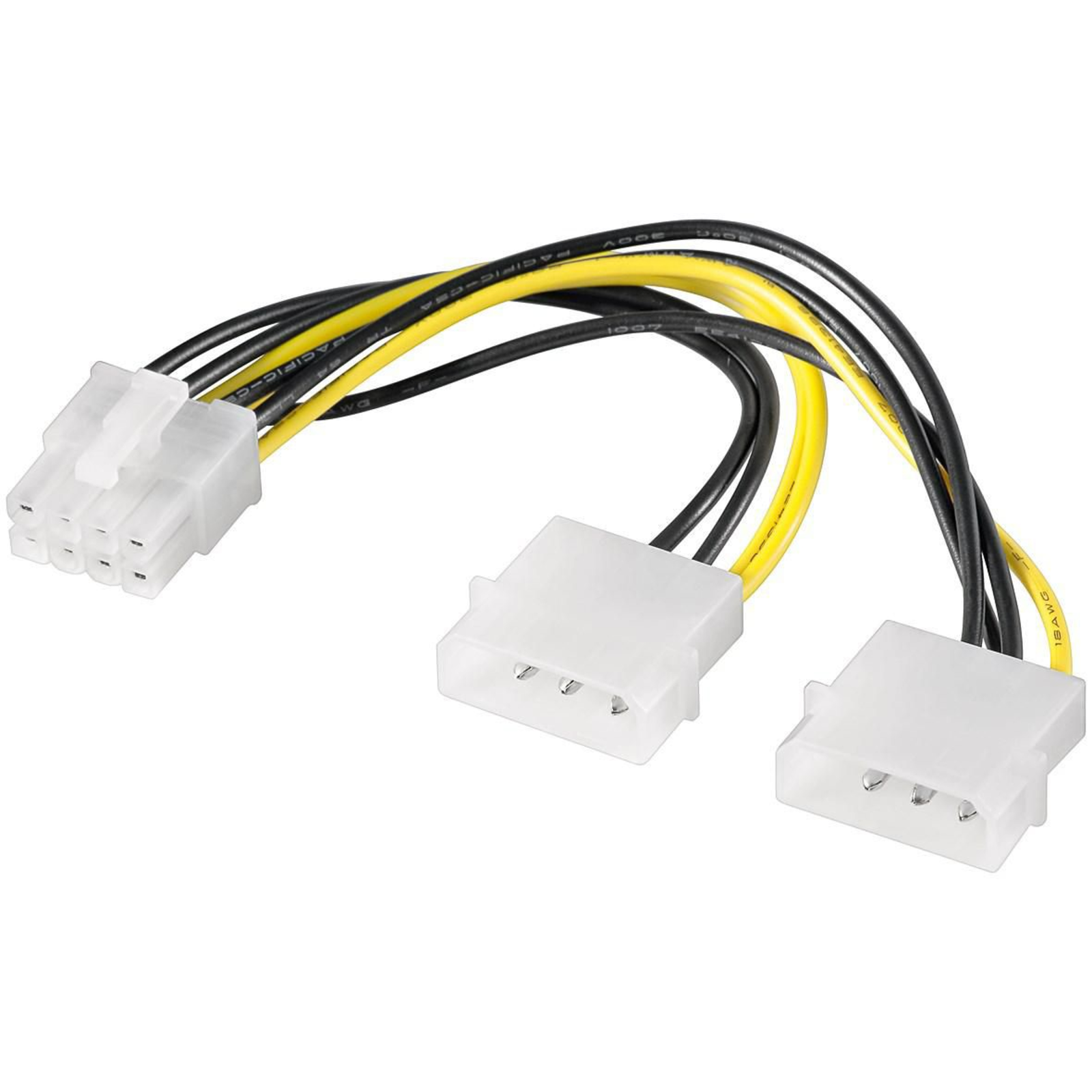 Micro Connect Internal PC Power Supply Cable 0.15 Meter