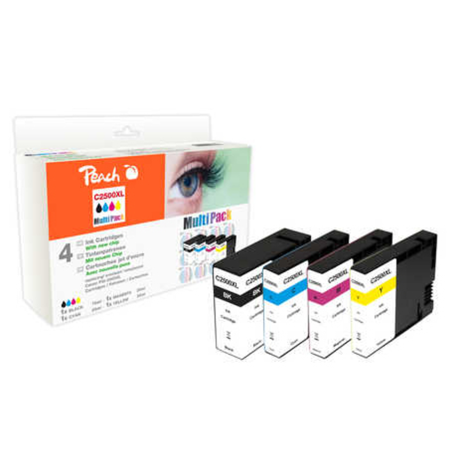 Peach Cartridge PGI-2500XL MultiP. Full Colour Comp.