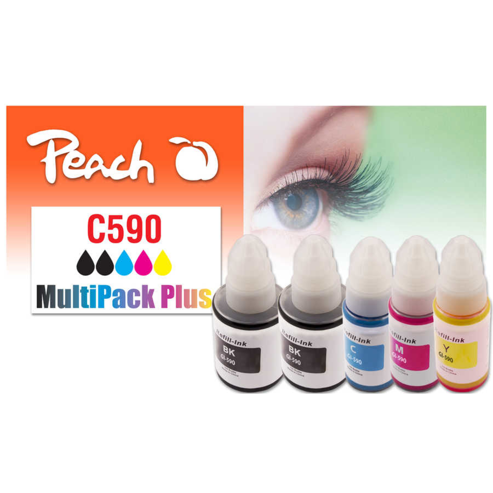 Peach Cartridge CISS GI-590 MultiPack Plus Remanufactured