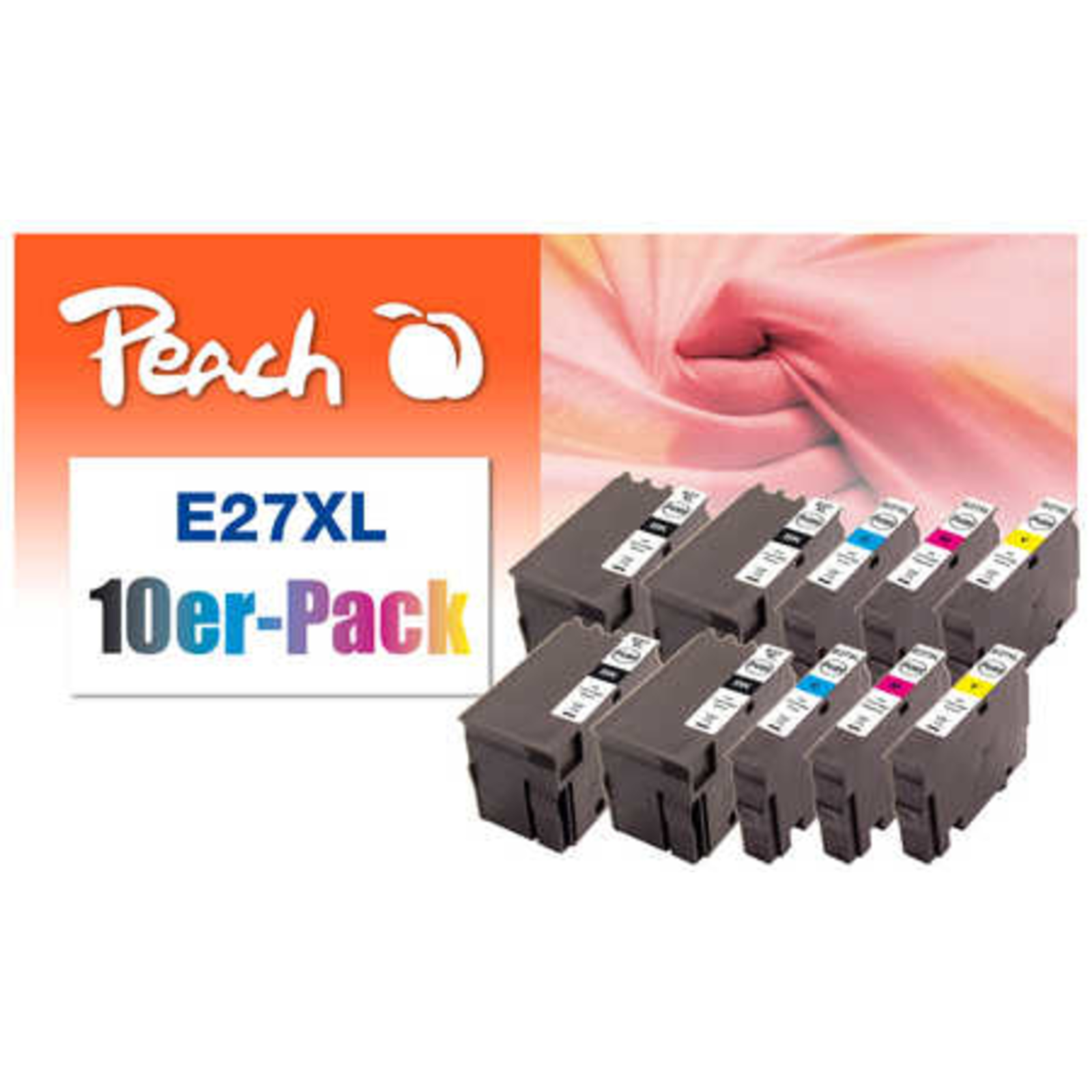 Peach Ink Cartridge Epson No.27XL Multi-10-Pack Comp